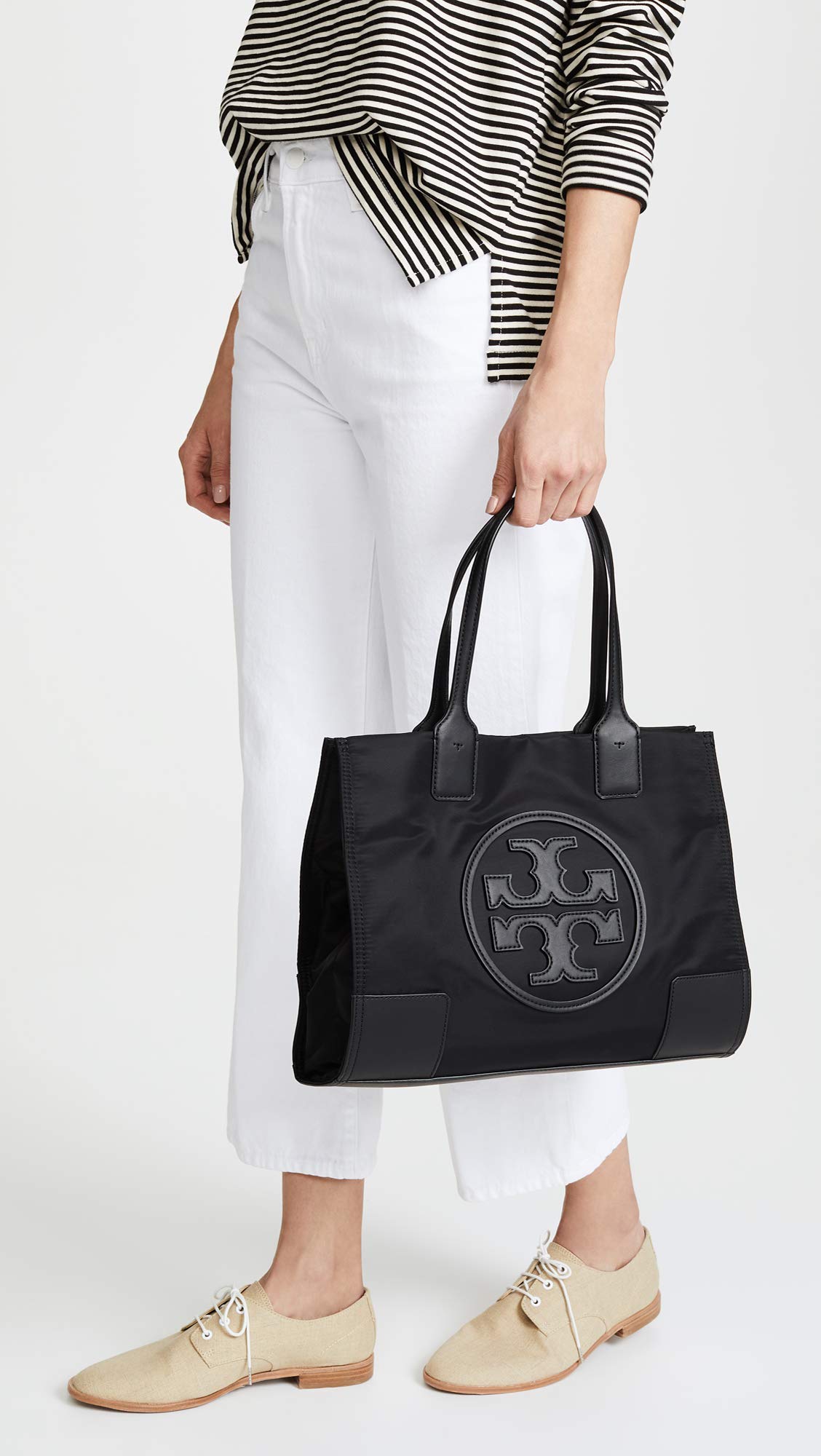 Tory Burch Women's Small Ella Tote Bag - Stylish Leather Handbag for Work, Travel & Everyday Use | Perfect Gift for Her