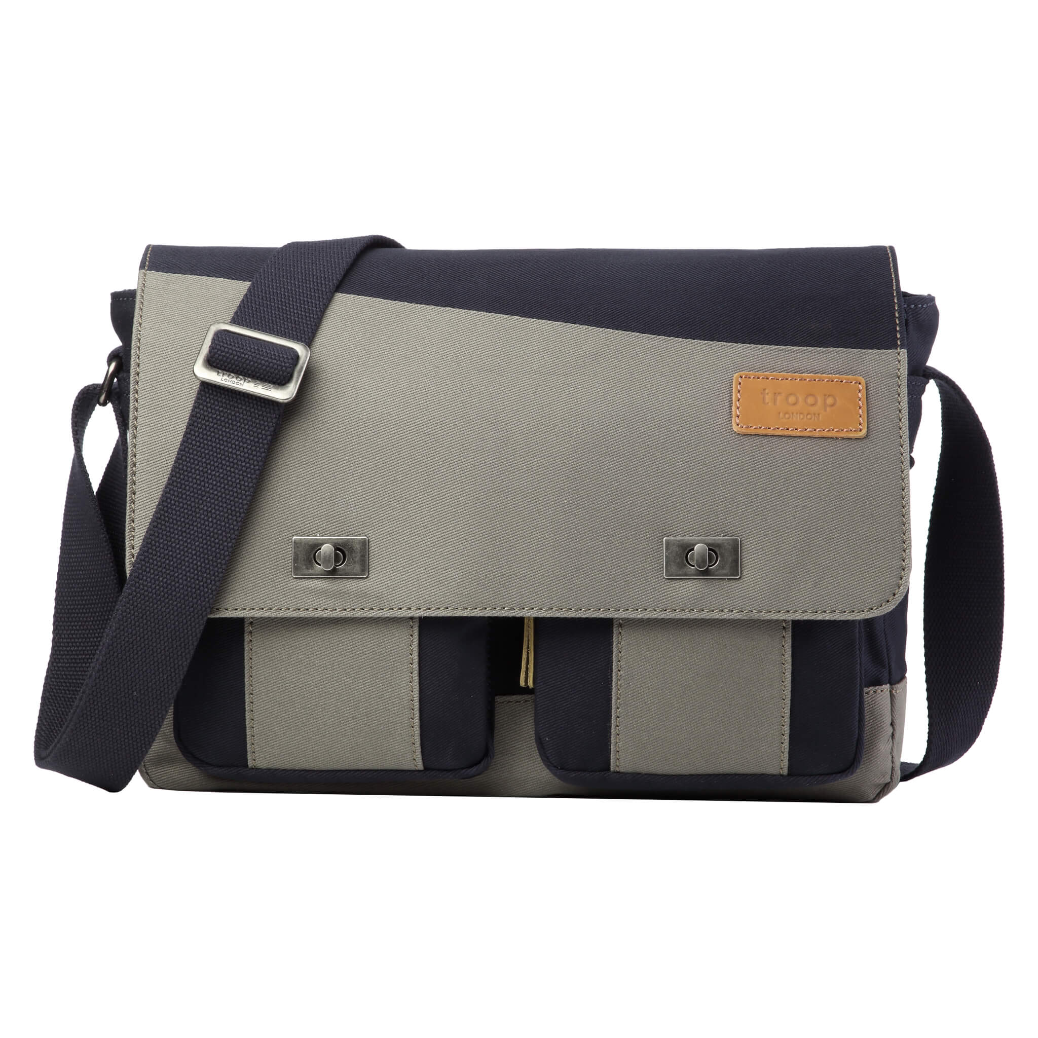 Troop London Heritage Messenger Bag - Vintage Leather Crossbody Bag for Men & Women - Perfect for Work, Travel & Everyday Use