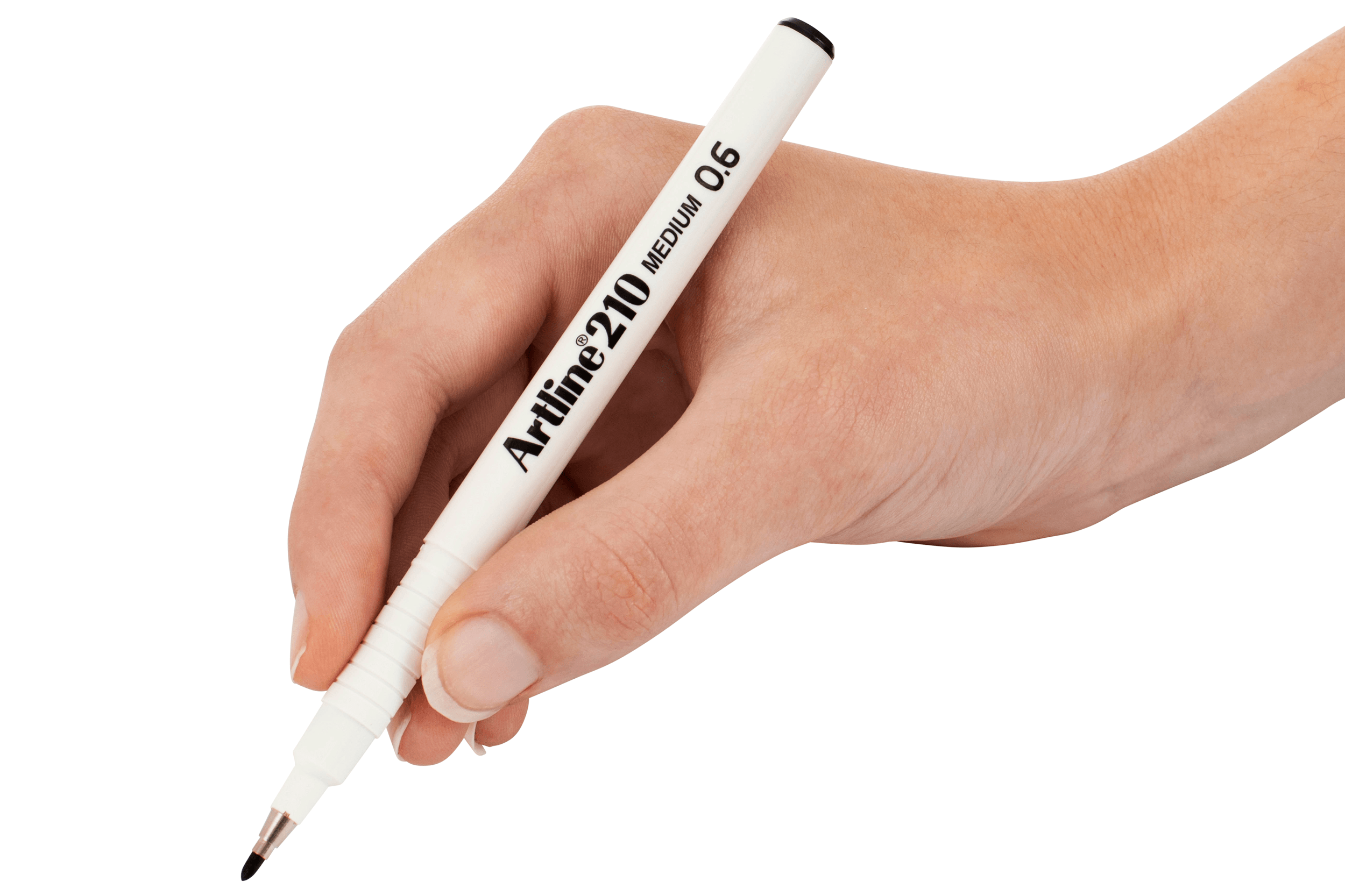 Artline 210 Fineliner Pen Set - 12 Pack of 0.6mm Black Fine Liner Markers for Sketching, Drawing & Note Taking - Perfect for Artists, Students & Office Use