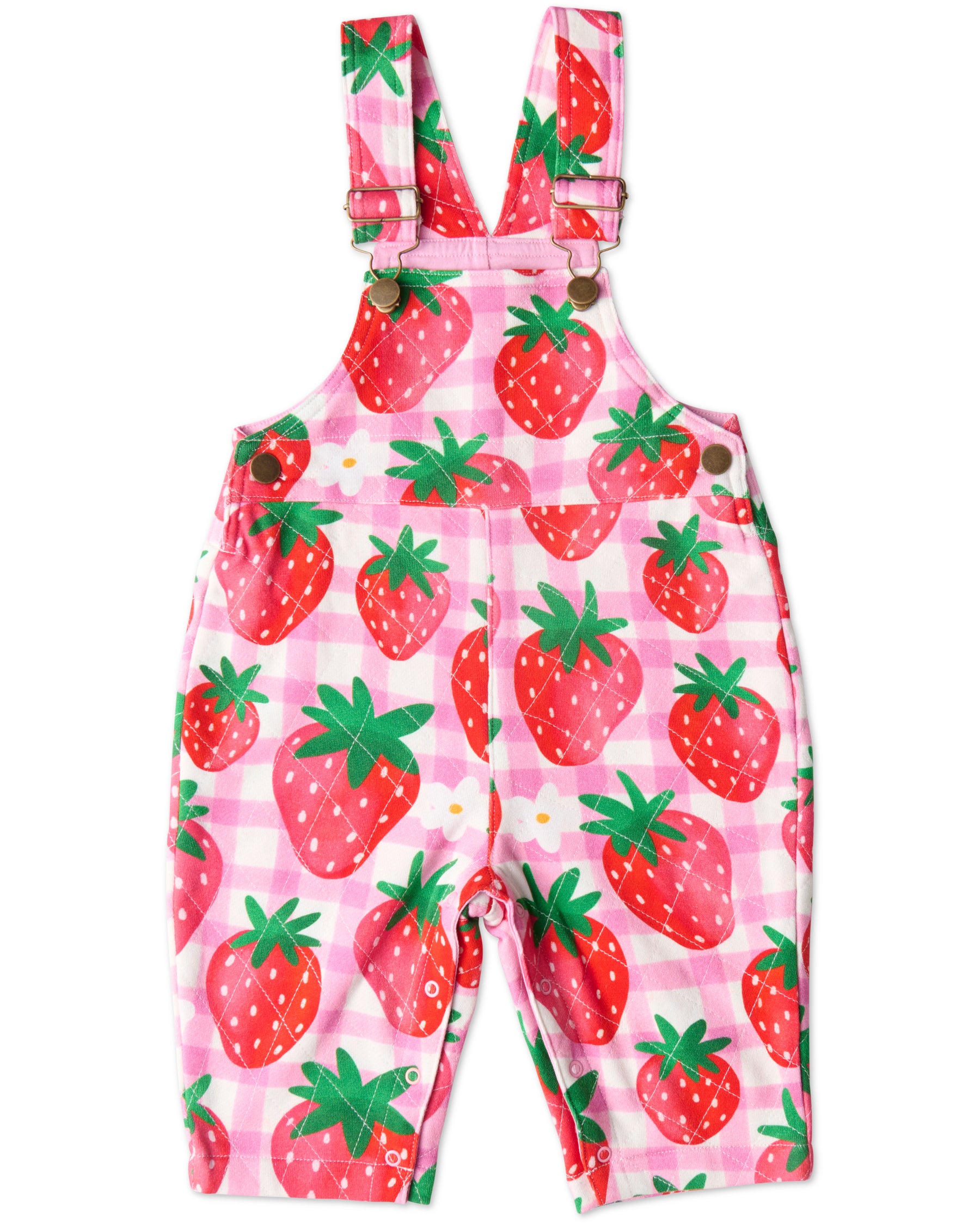 Organic Cotton Quilted Fleece Overalls for Women & Men - Soft Strawberry Jam Color - Cozy Winter Loungewear, Home Comfort & Outdoor Activities
