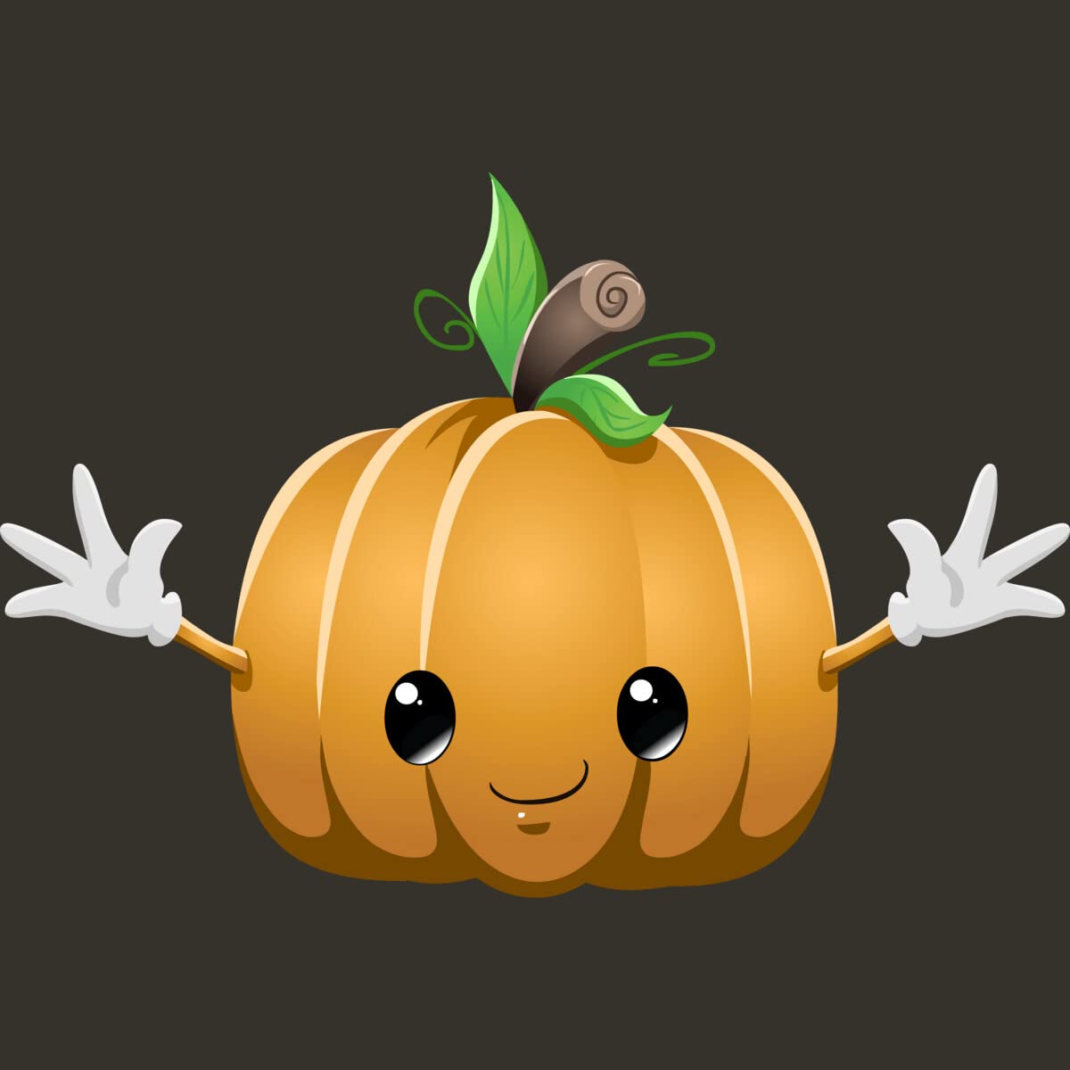 Design By Humans Junior's Halloween Pumpkin Monster Graphic T-Shirt by LironPeer | Cute & Spooky Halloween Outfit for Teens | Perfect for Trick-or-Treating, Costume Parties & Fall Festivals