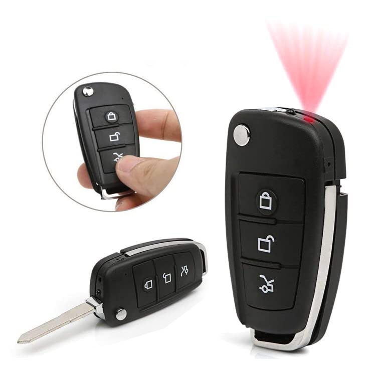 32GB Mini Spy Camera Hidden in Car Key - 1080P HD Video Recorder with Night Vision for Home Security, Office Surveillance & Covert Recording