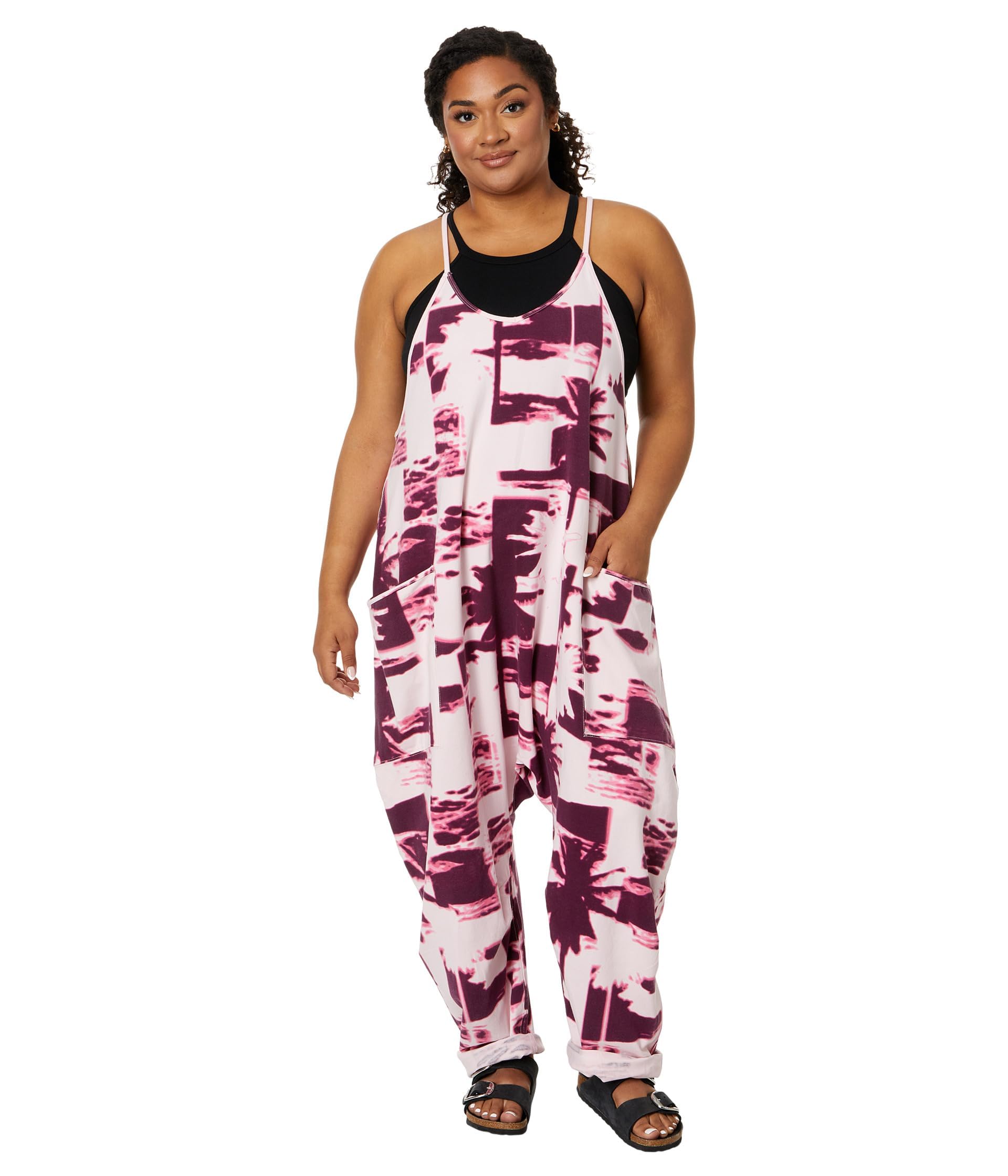 Free Women's Hot Shot Printed Onesie - Soft & Comfortable Jumpsuit for Casual Wear, Lounge, and Travel