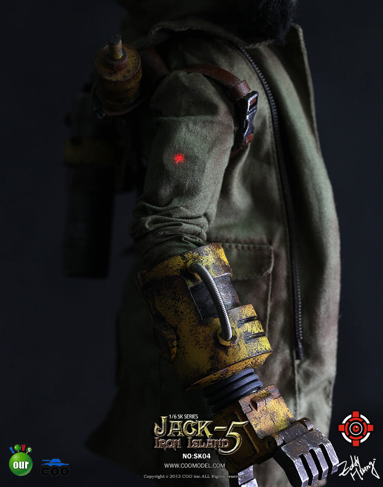 1/6 Scale Coo Model SK04 Iron Island Jack 5 Bucket Action Figure - Collectible Military Soldier Model for Display & Diorama Scenes