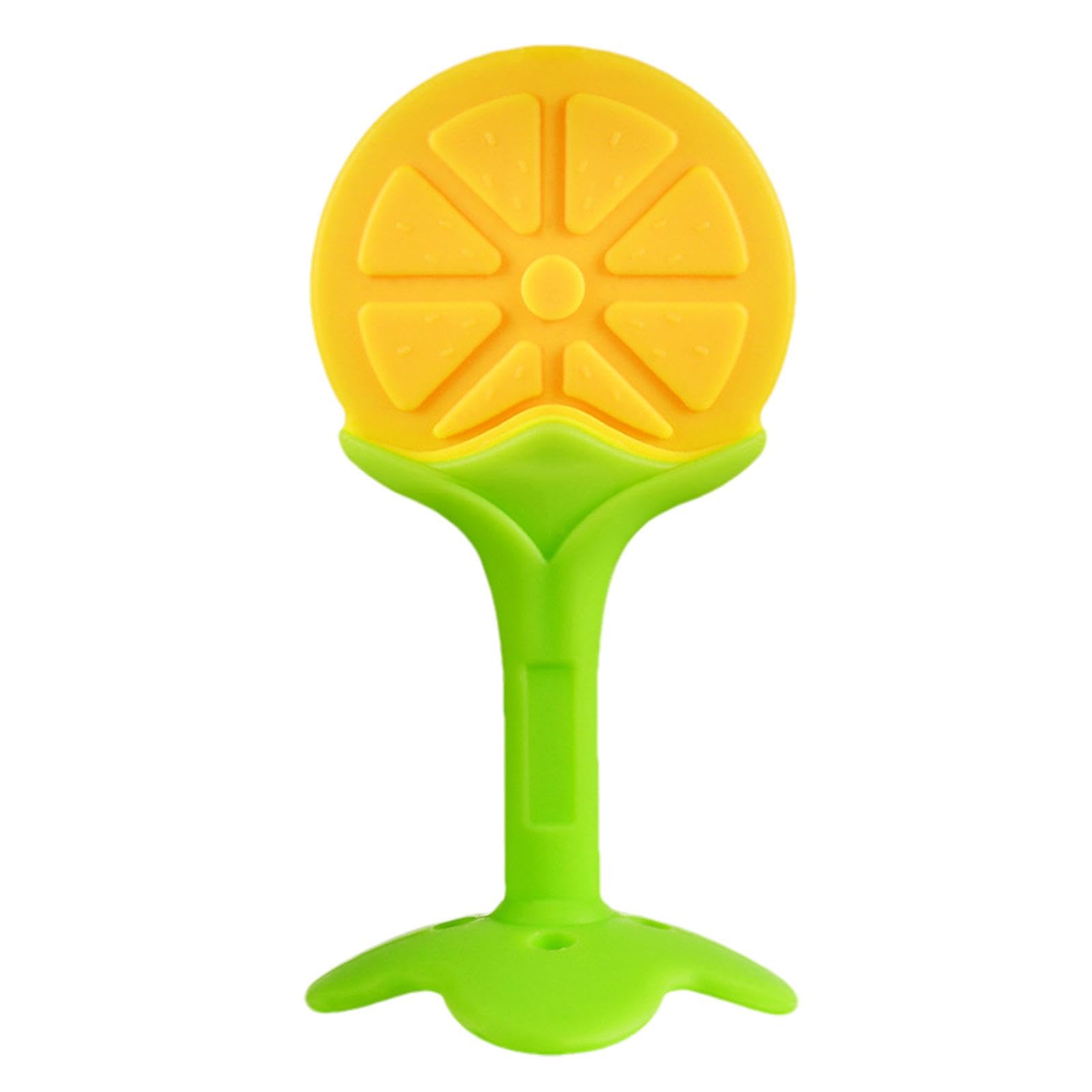 Soft Silicone Fruit Teether Toy for Babies & Toddlers - Sensory Teething Relief, Soothing Chew Toy for Teething Pain | Perfect for On-the-Go, Daycare & Developmental Play