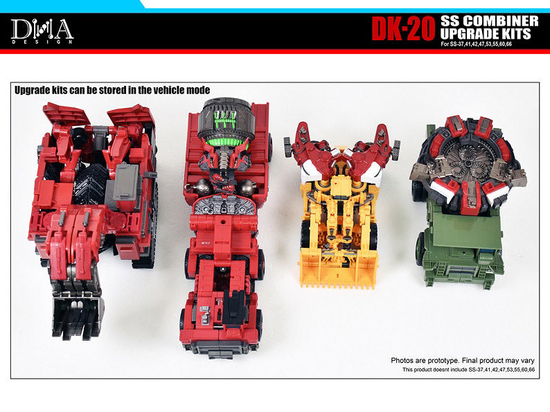 DNA Design DK 20 Upgrade Kit for Superion Combiner (Reissue with Bonus) - Transform Your SS Combiner into a Masterpiece for Display & Collection