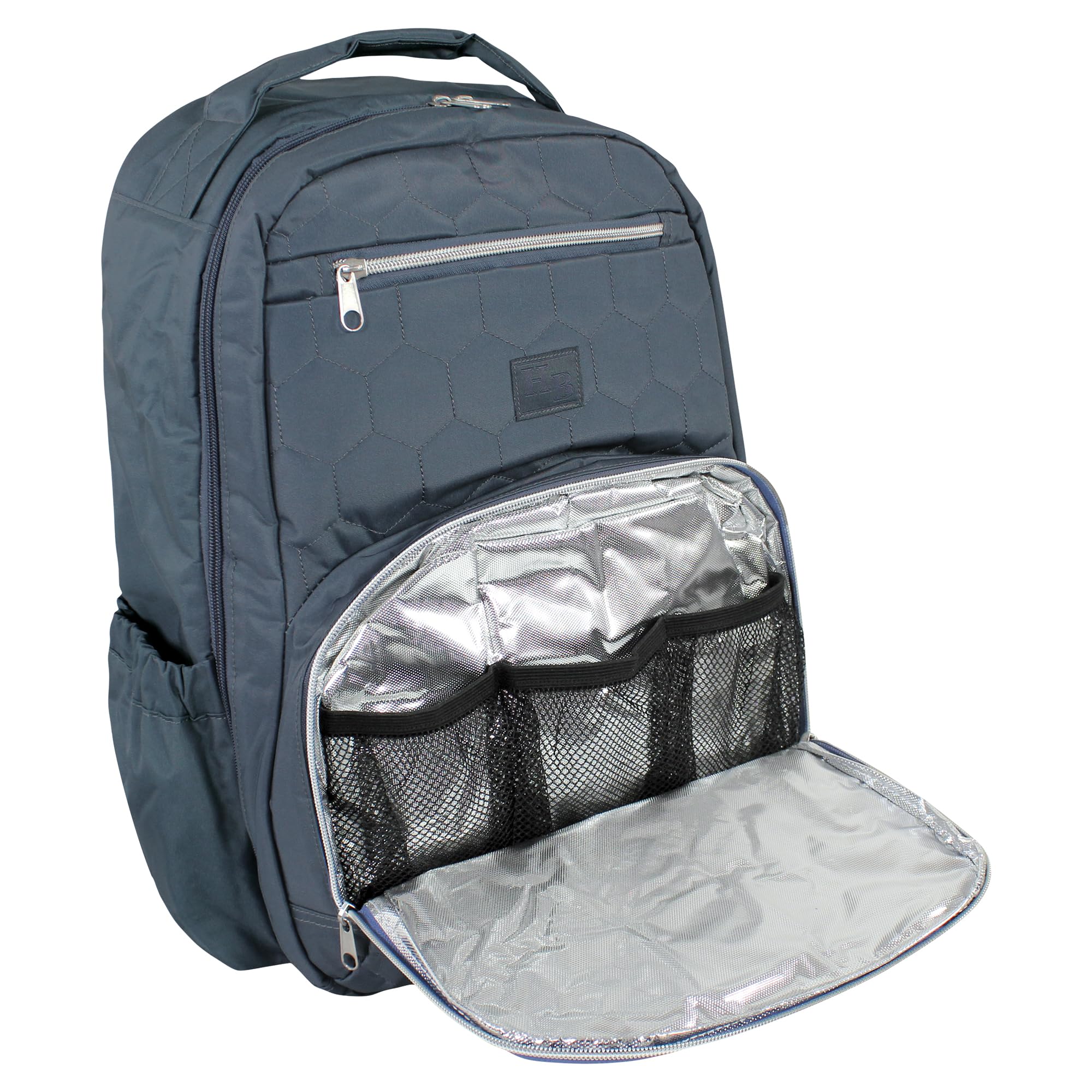 Hudson Baby Unisex Premium Diaper Backpack with Changing Pad - Waterproof Baby Bag for Travel, Daycare & Outings - Blue, One Size