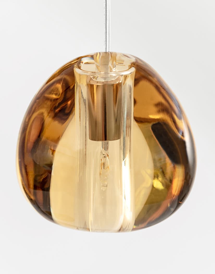 Elegant Crystal Pendant Light - Modern Chandelier for Dining Room, Bedroom & Living Room Decor - Dimmable LED Hanging Lamp for Home & Office Lighting