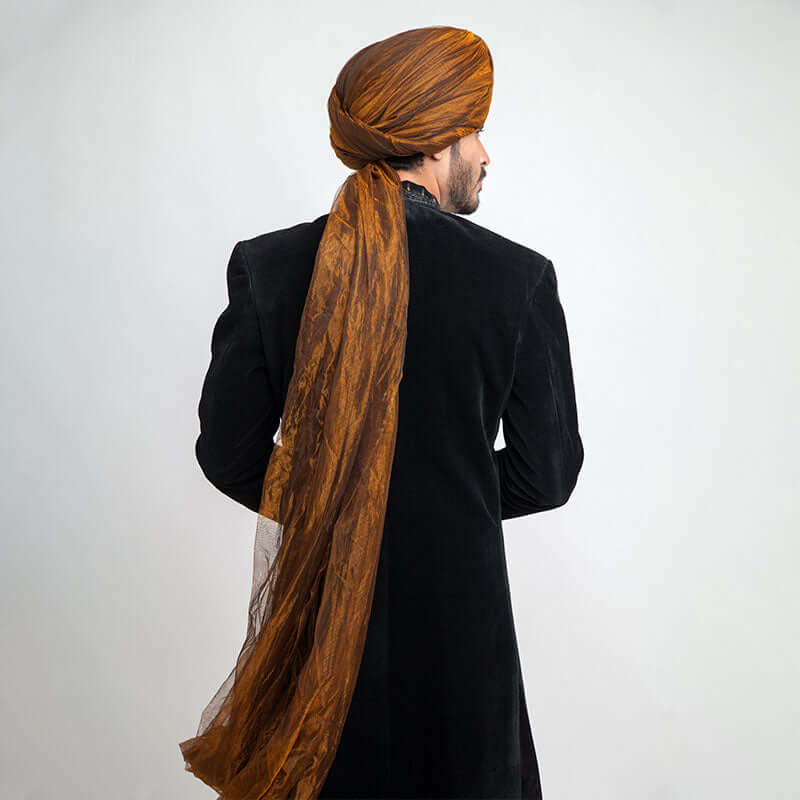 Premium Jet Black Velvet Sherwani for Men - Elegant Form-Fitted Indian Wedding Attire | Perfect for Grooms, Festivals & Special Occasions