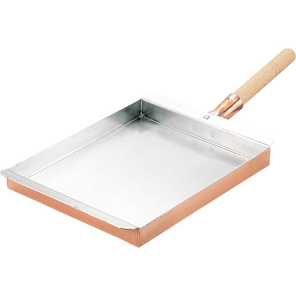 Premium Marushin Copper Tamagoyaki Pan - Authentic Kansai Style Japanese Omelette Frying Pan 8.3x10 Inches - Perfect for Making Fluffy Japanese Omelettes, Sushi Rice Rolls & Home Cooking