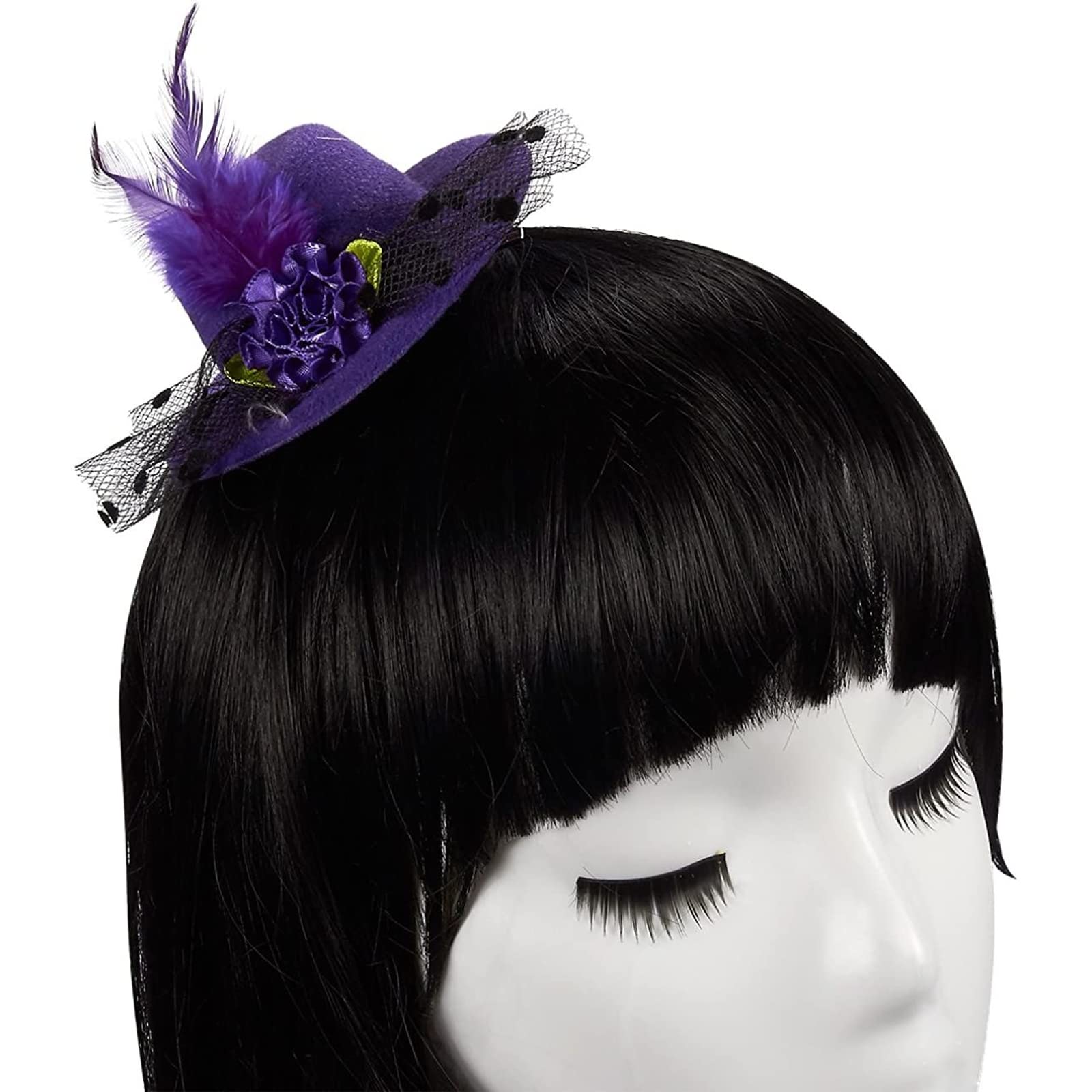 Juvale 6-Piece Mini Tea Party Hats for Women & Girls - Clip-On Hair Fascinators in 6 Colors (4 Inches) - Perfect for Bridal Showers, Birthday Parties, and Afternoon Tea Events