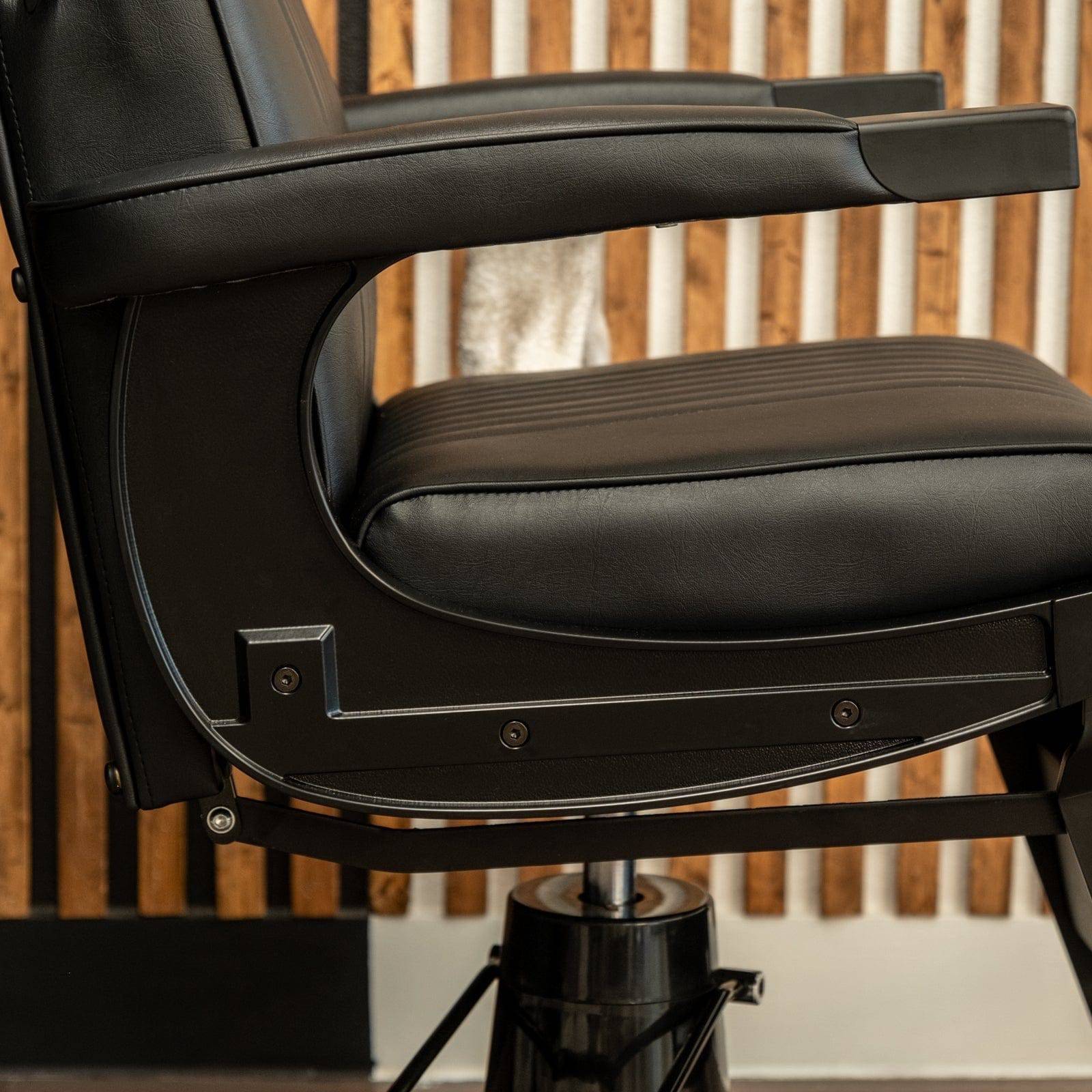 CAPRI Professional Barber Chair - Heavy Duty Hydraulic Salon Styling Chair for Haircuts & Shaving - Perfect for Barbershops & Home Grooming