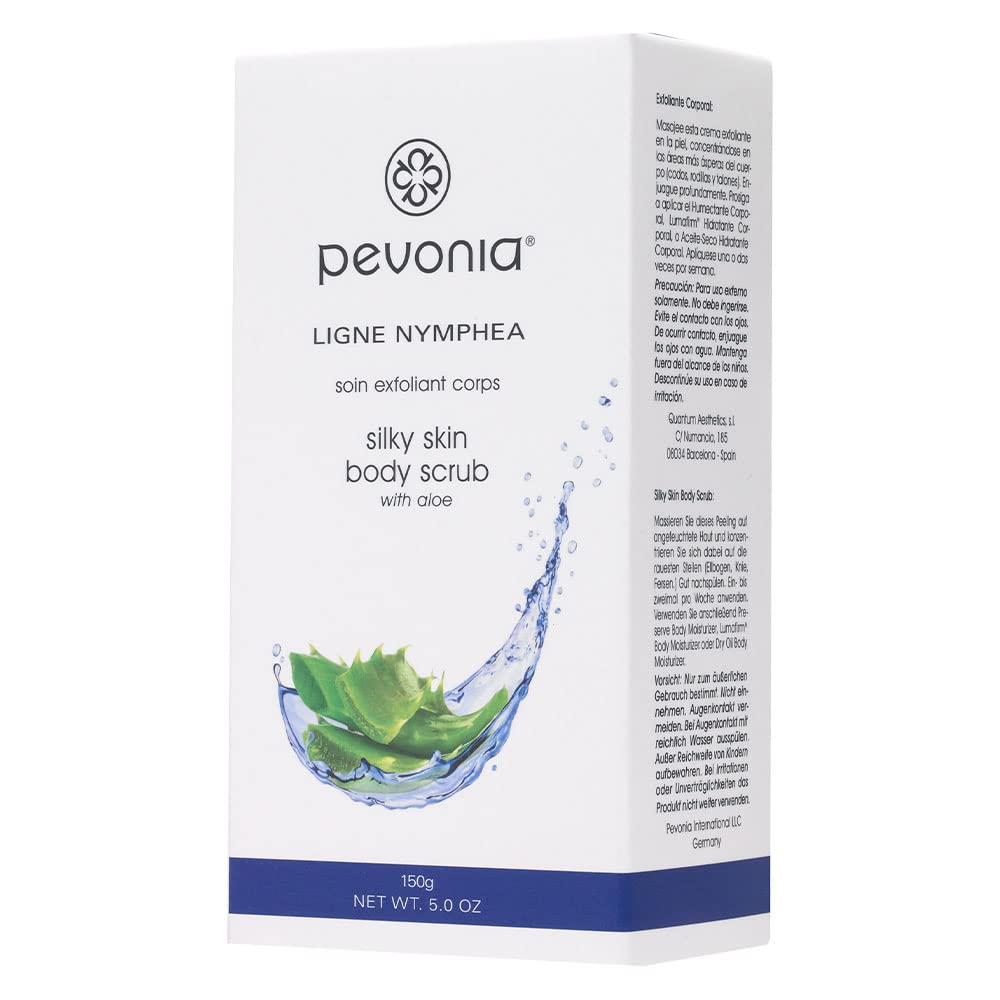 PEVONIA Silky Skin Body Scrub - Exfoliating & Moisturizing Body Polish for Smooth Skin, 5g | Spa Quality Skincare for Dry & Rough Skin - Perfect for At-Home Spa Days & Pre-Shower Treatment