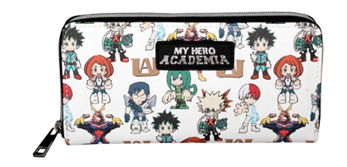 My Hero Academia Anime Characters Zip Around Women's Handbag Clutch Wallet - Perfect for Cosplay, Conventions & Anime Fans