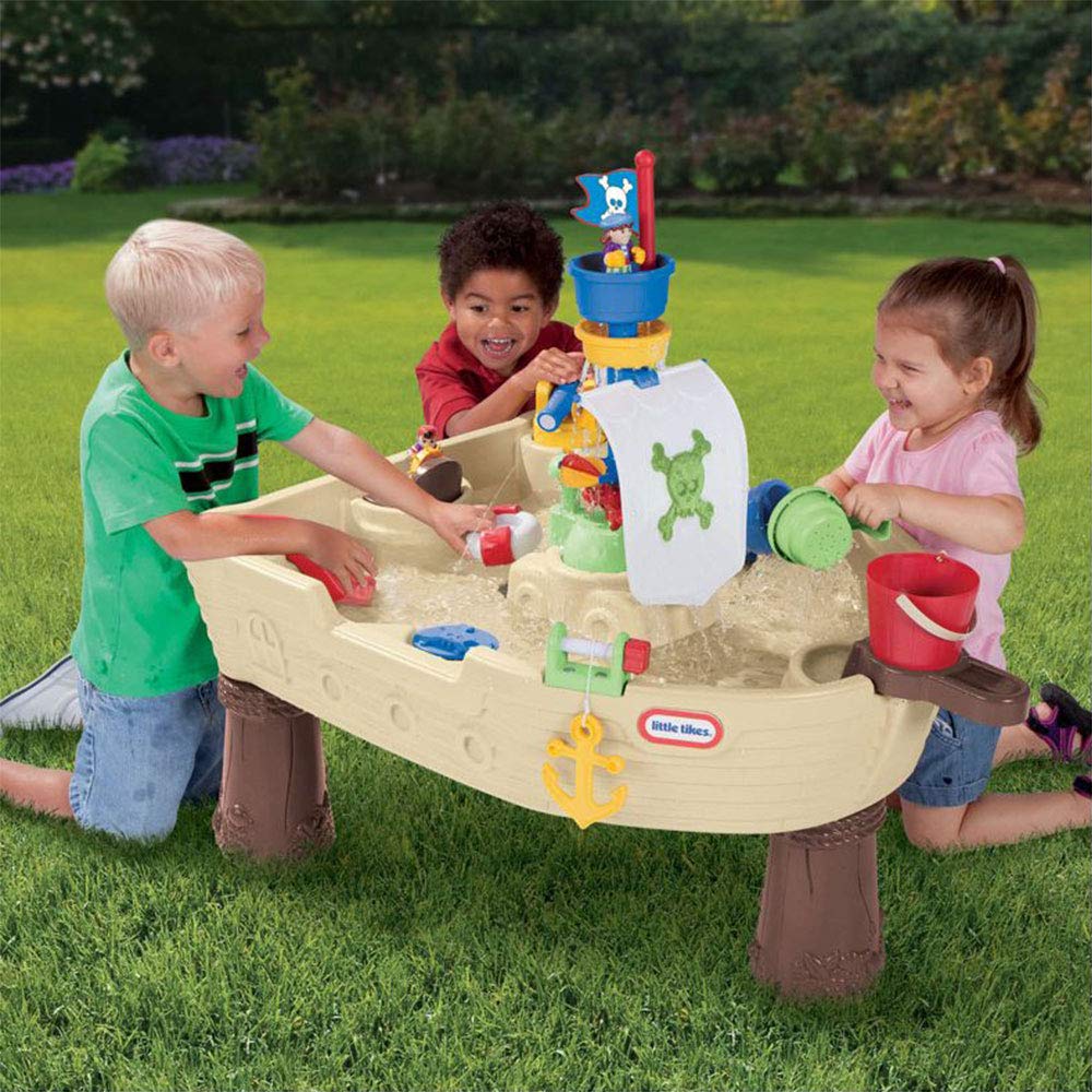 Little Tikes Anchors Away Pirate Ship Playset - Amazon Exclusive Toy for Kids | Outdoor & Indoor Play, Imaginative Adventures, Backyard Fun