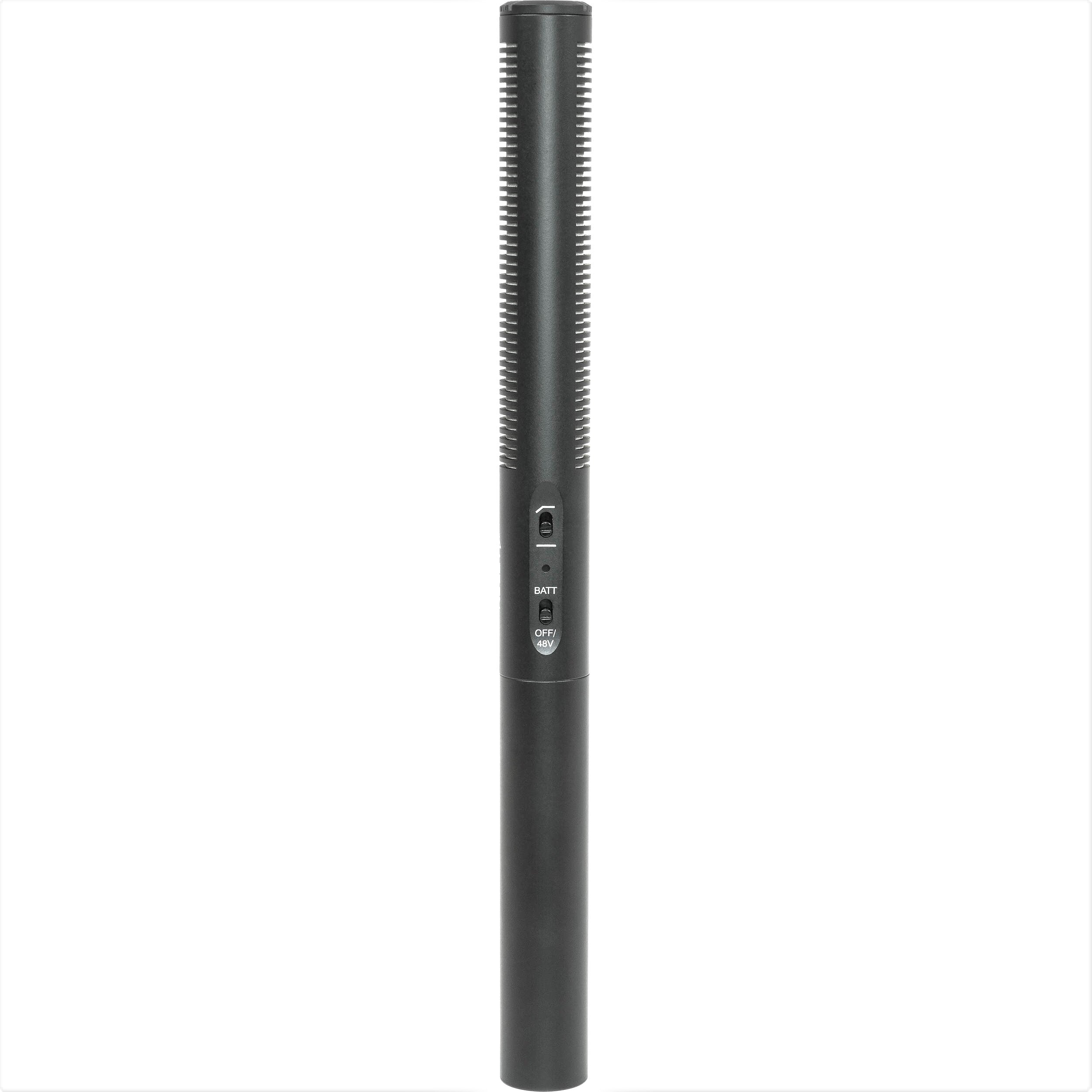 Azden Professional Dual Powered Shotgun Microphone for DSLR Camera - High Sensitivity Condenser Mic with XLR Output for Video Recording, Film Making, YouTube & Podcasting