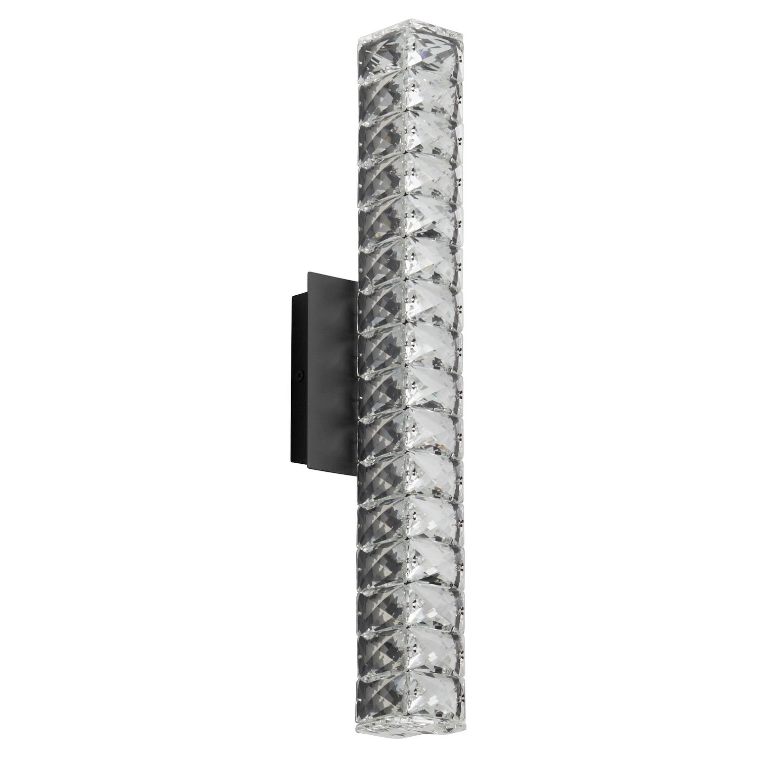 Oxygen Elan 3 573 15 Inch Modern Vanity LED Wall Light Fixture in Black - Perfect for Bedroom, Bathroom & Dressing Room Lighting