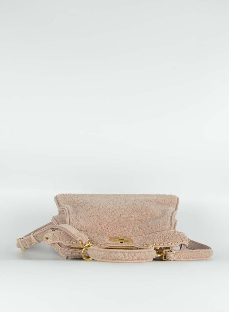 Fendi Peekaboo I See U Handbag in Montone Rosa Antico | Luxury Leather Tote Bag for Women | Perfect for Work, Travel & Everyday Use