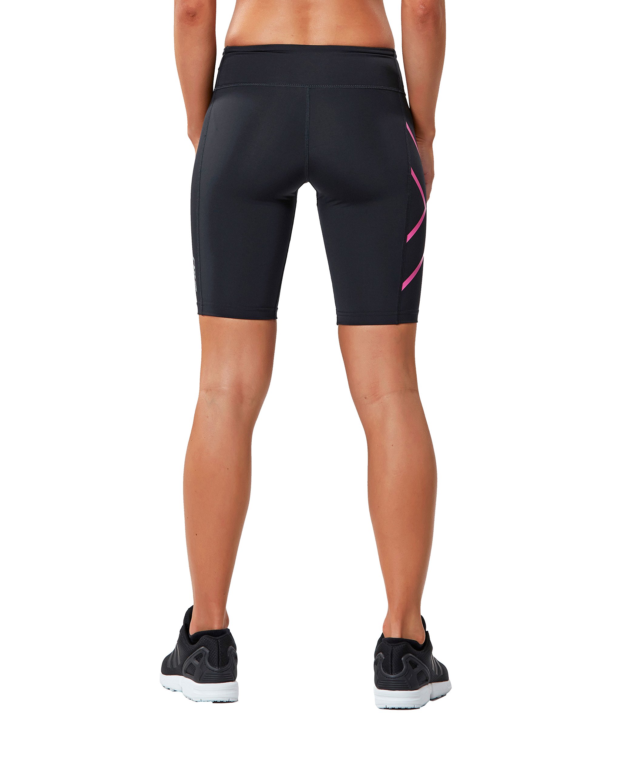 2XU Women's Motion Mid-Rise Compression Shorts - Running & Workout Shorts for Women - High Performance Athletic Shorts for Gym, Yoga & Active Lifestyle