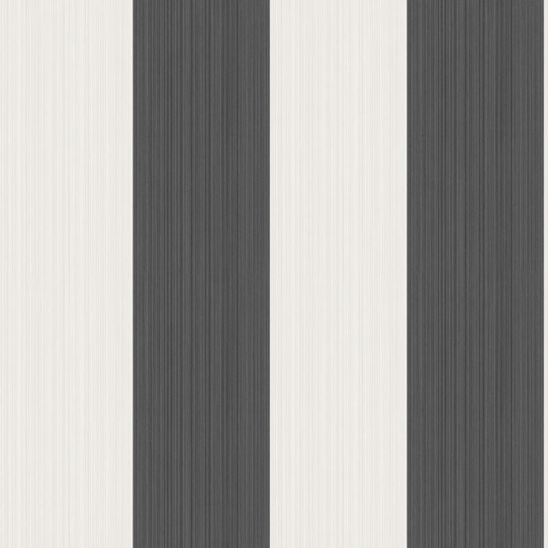Cole & Son Jaspe Stripe Wallpaper - Black & White Geometric Pattern (110/4025) | Perfect for Living Room, Bedroom, and Home Office Decor