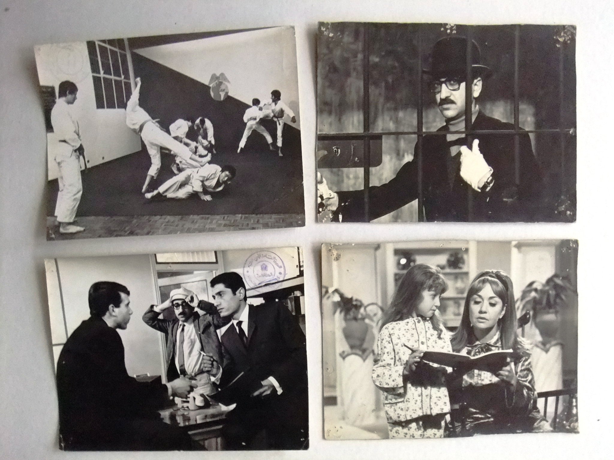 Vintage 70s Syrian Arabic Movie Photo Set of 10 - Classic Drameed Laham Film 'When Wives Are Away' - Perfect for Film Collectors, Middle Eastern Decor & Cultural Displays