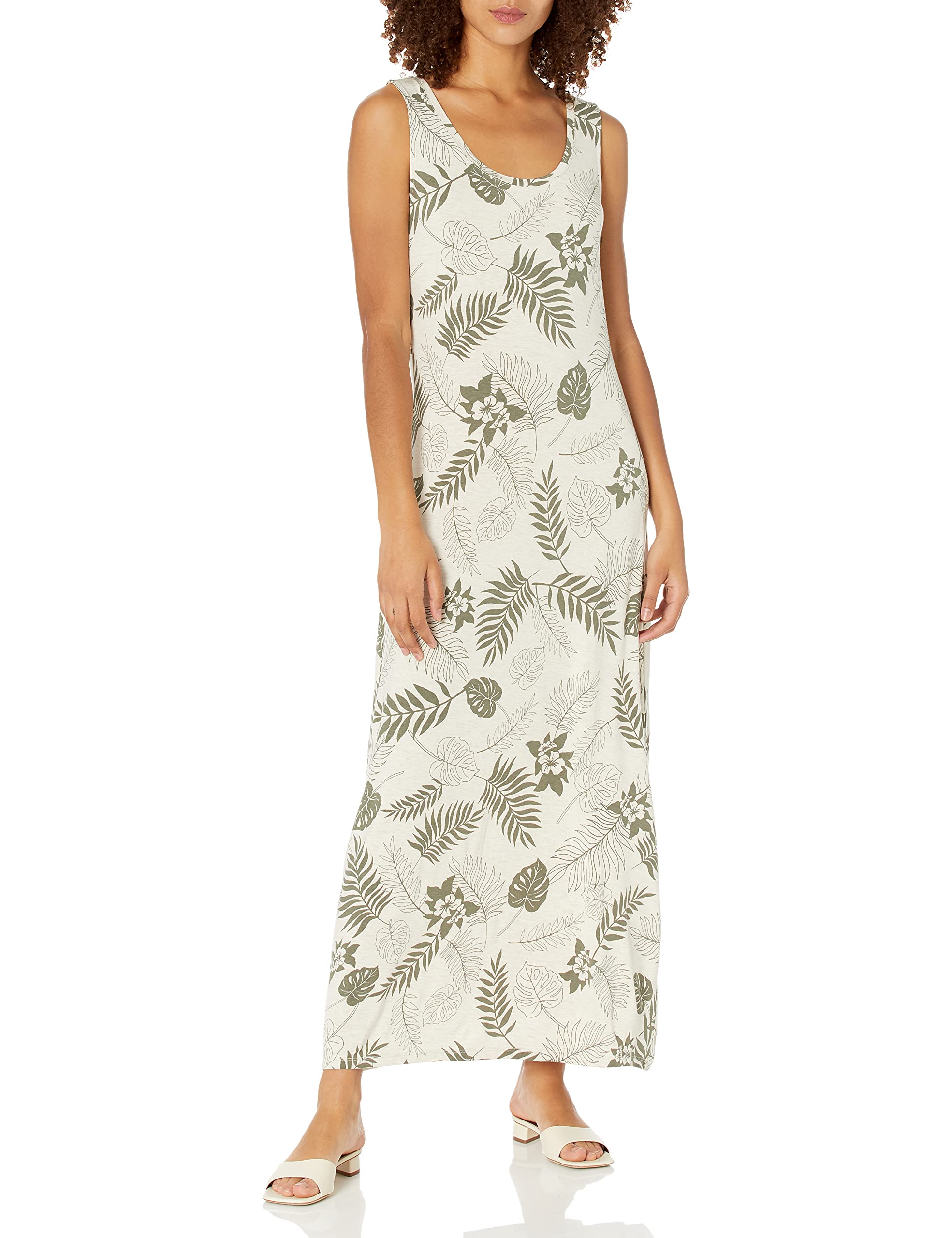 Amazon Essentials Women's Tank Maxi Dress - Flowy Summer Beach Dress with Pockets, Casual Boho Sundress for Vacation, Travel & Outdoor Activities