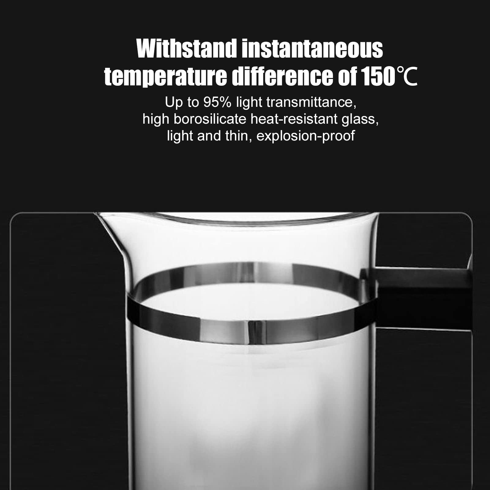 Stainless Steel French Press Coffee Maker - 350ml Hand Brew Coffee Press Pot with Mug for Home, Office & Travel | Perfect for Espresso, Tea & Cold Brew