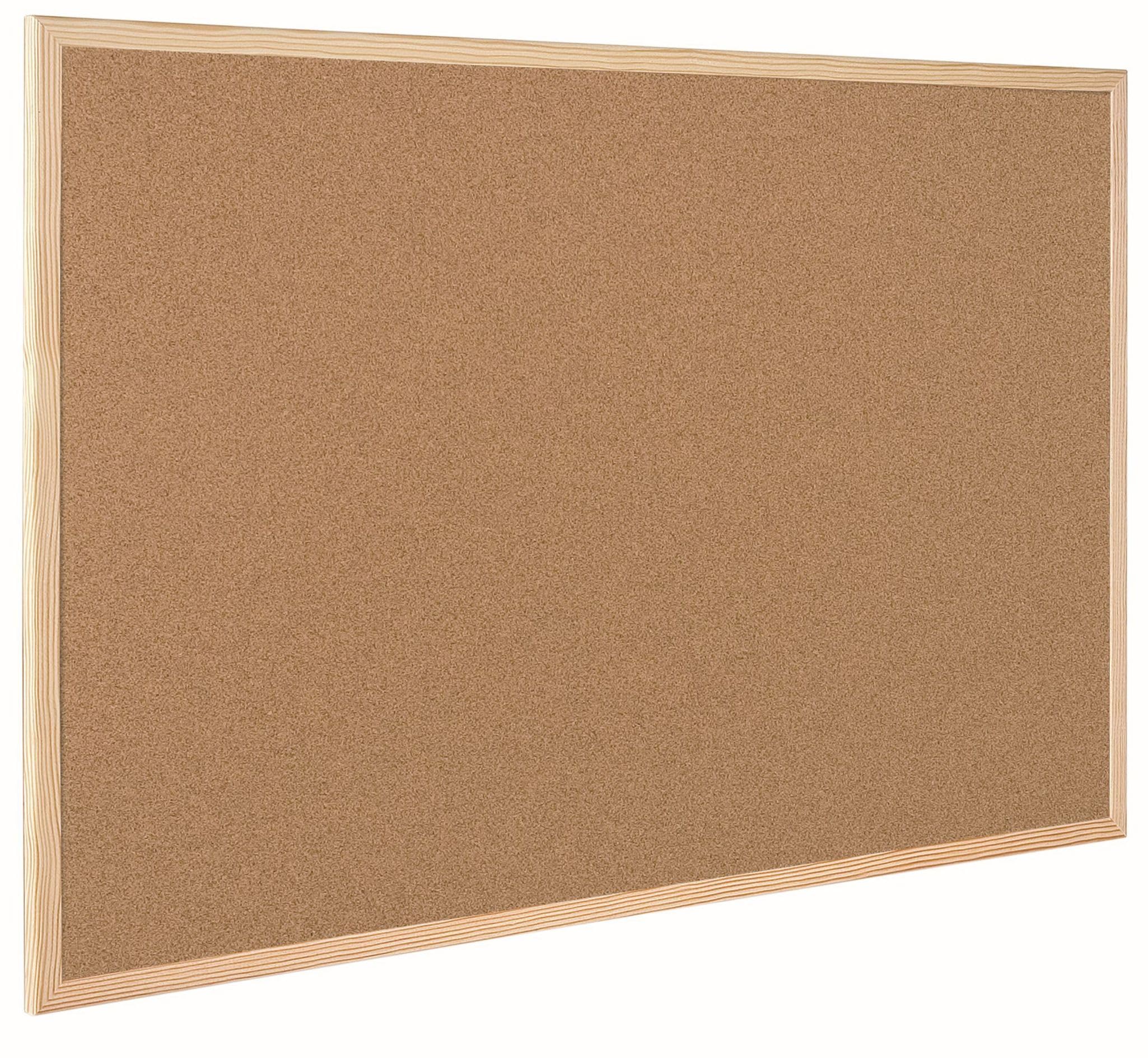MasterVision Maya Series Self-Healing Cork Bulletin Board - 36x48 Inch Wall Mounted Push Pin Notice Board with Wood Frame - Perfect for Office, Classroom & Home Organization