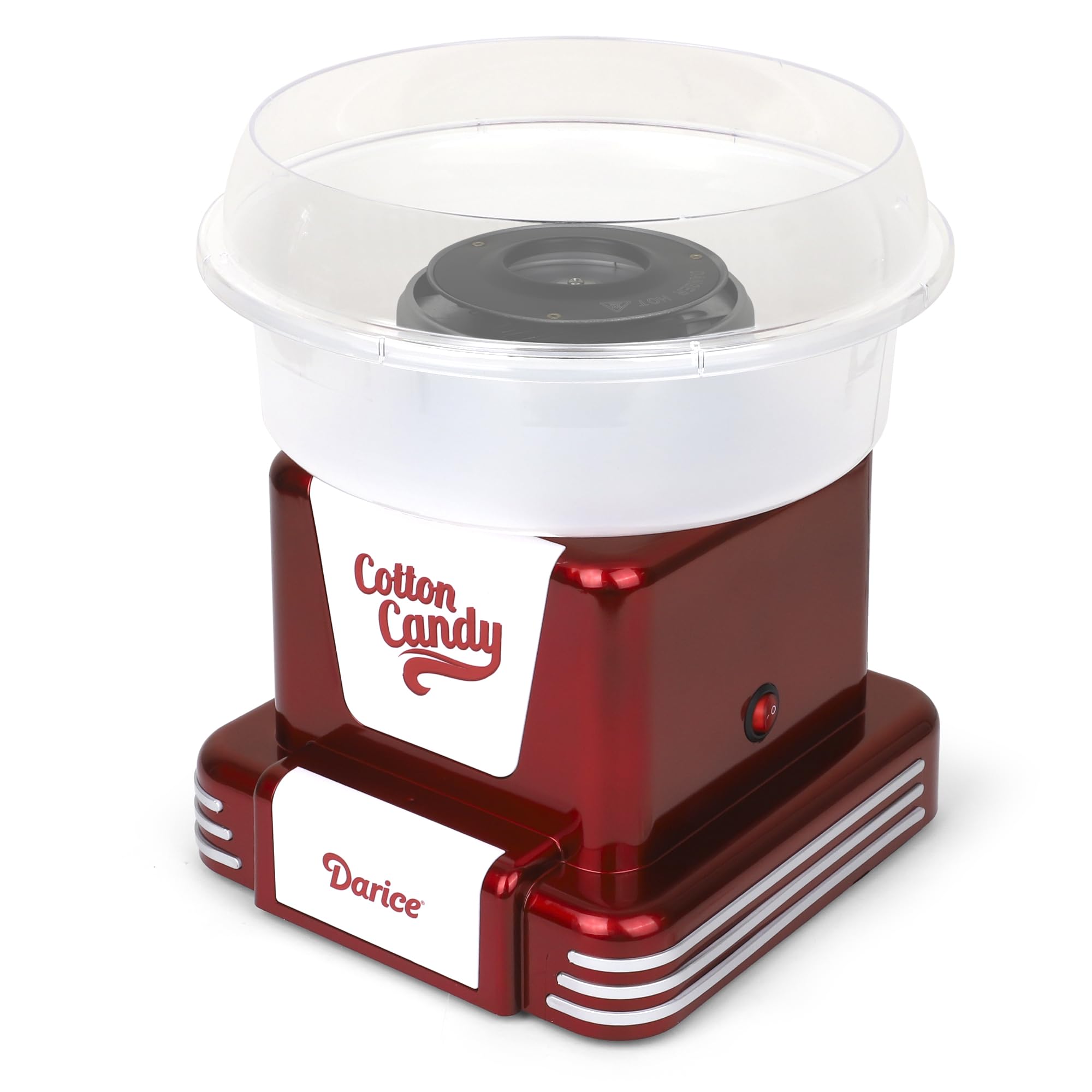 Darice Retro Deluxe Cotton Candy Maker Machine for Homemade Sweets - Perfect for Birthday Parties, Events & Gatherings - Works with Flossing Sugar or Hard Candy - Great for Home Use, Carnival Themes & Sweet Treats