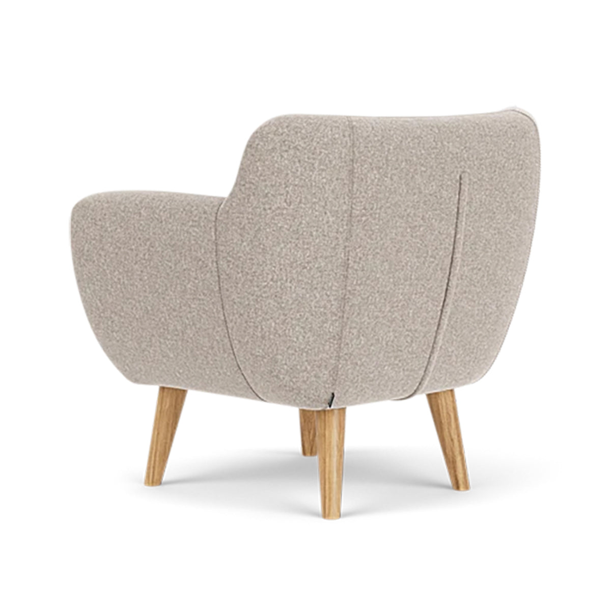 Anne Fabric Armchair - Modern Upholstered Accent Chair for Living Room, Bedroom & Office - Comfortable Lounge Chair with Sturdy Wooden Legs (Perfect for Reading, Relaxing & Home Decor)