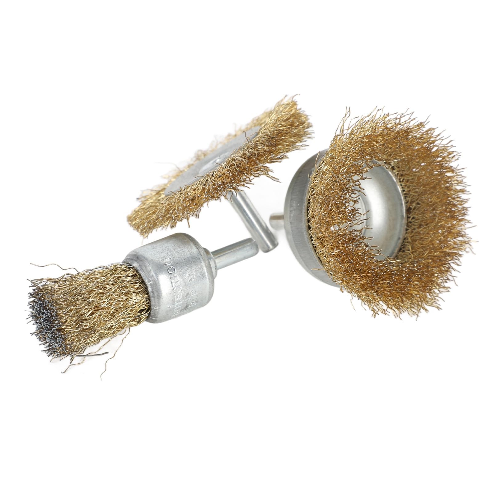 Cordless Electric Grinder Wire Brush Set - 3Pcs Stainless Steel Multi-Purpose Rotary Tool Attachments for 4500RPM (Perfect for Metal Cleaning, Rust Removal & Surface Preparation)