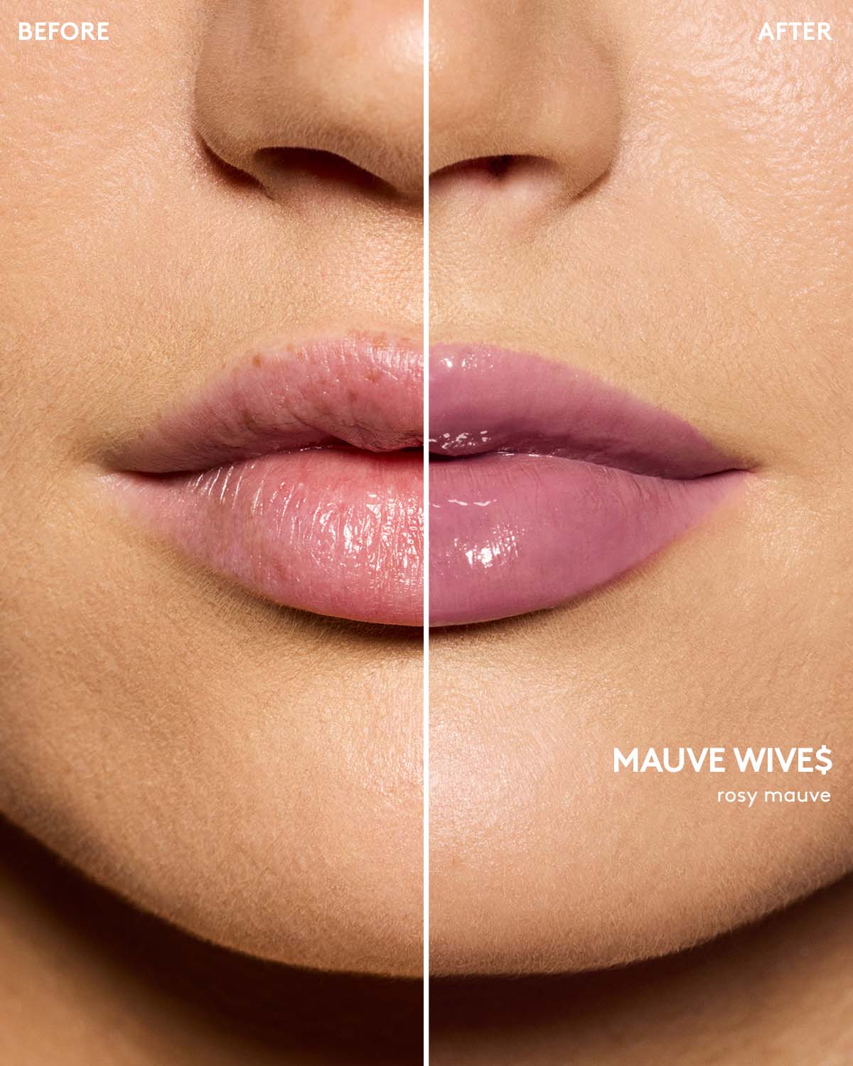 Gloss Bomb Cream Color Drip Lip Cream - Mauve Wives | Long-Lasting Hydrating Lipstick with High Shine | Perfect for Date Night, Parties & Everyday Wear