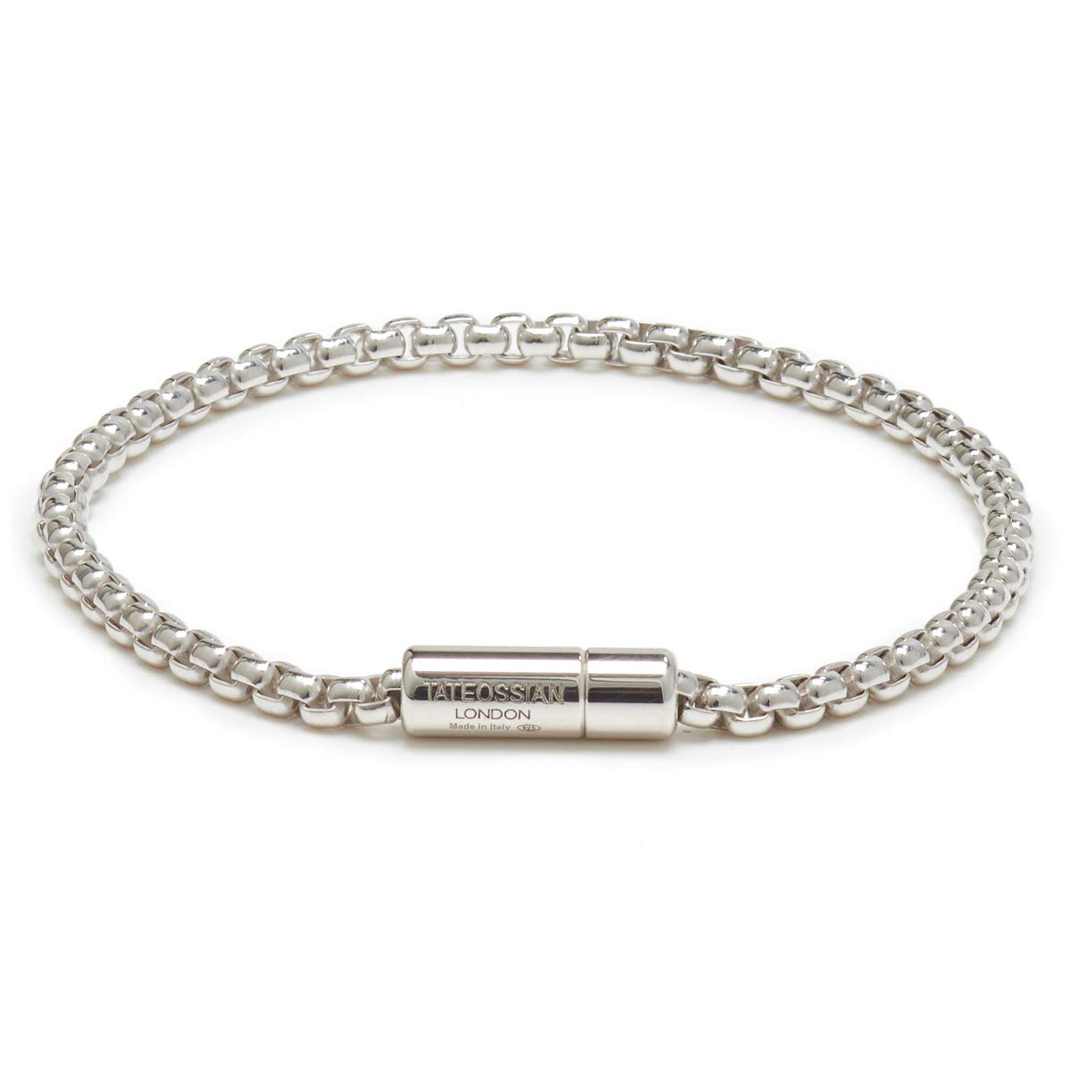 Men's Classic Sterling Silver Box Chain Bracelet - Durable & Stylish Jewelry for Everyday Wear, Gifts & Special Occasions