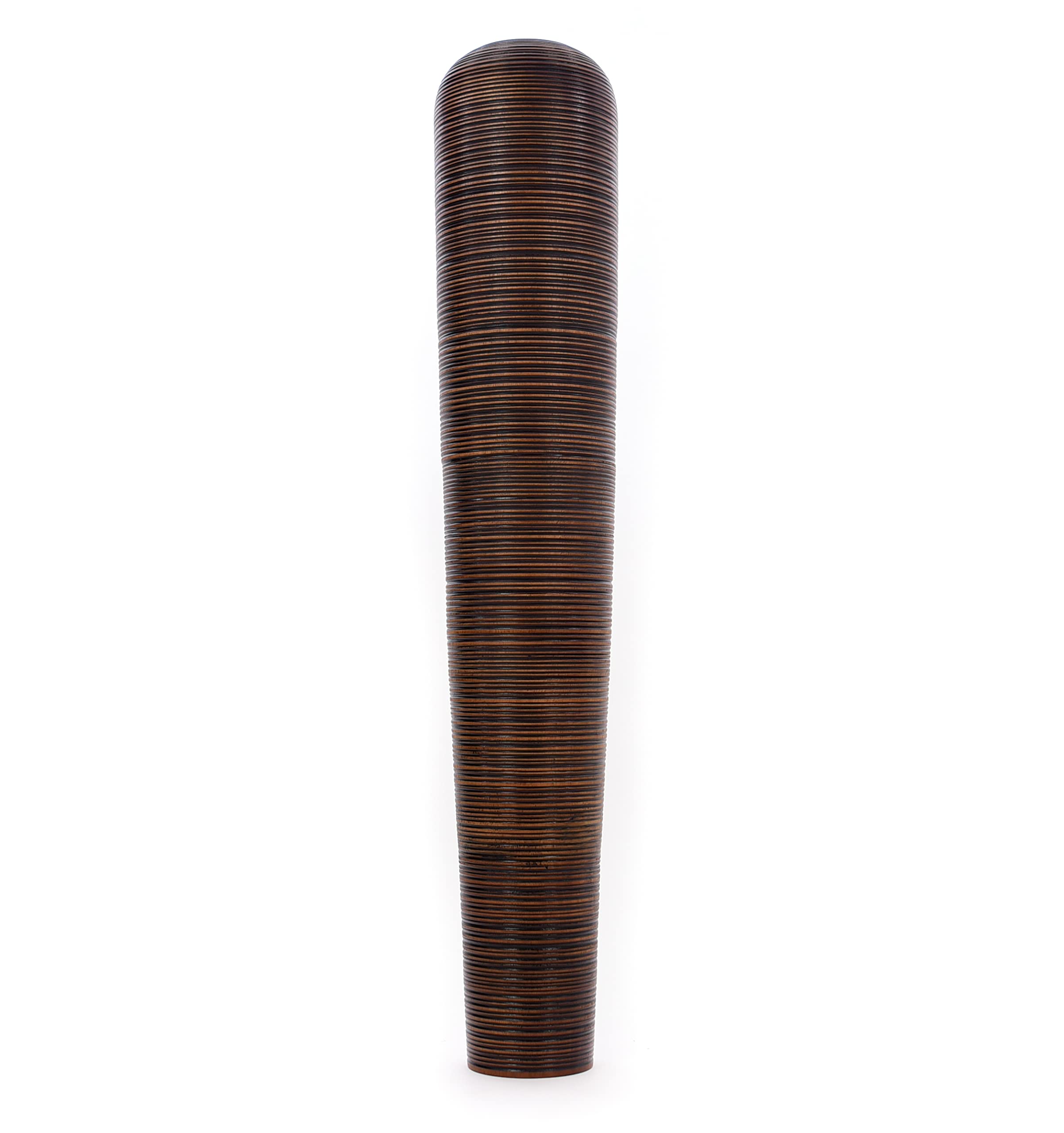 Leewadee 43 Inch Large Brown Wooden Floor Vase - Farmhouse Home Decor for Flowers, Fake Plants & Pampas Grass - Perfect for Living Room, Entryway or Wedding Centerpiece Decorations