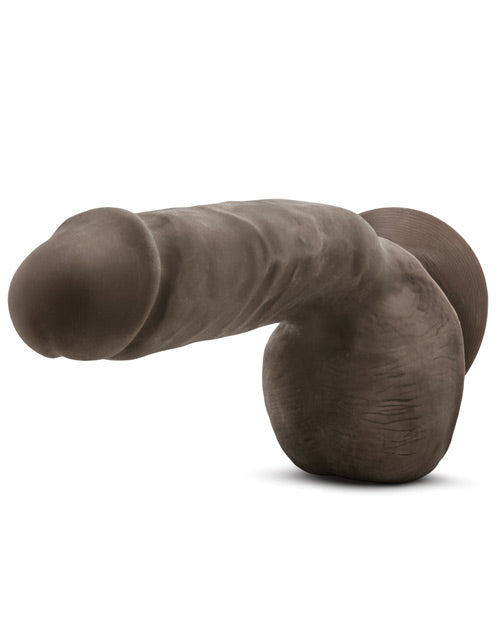 Au Naturel Jerome Dildo 8.75 Inch Chocolate Realistic Silicone Adult Toy for Couples & Solo Play - Perfect for Spicing Up Your Intimate Moments