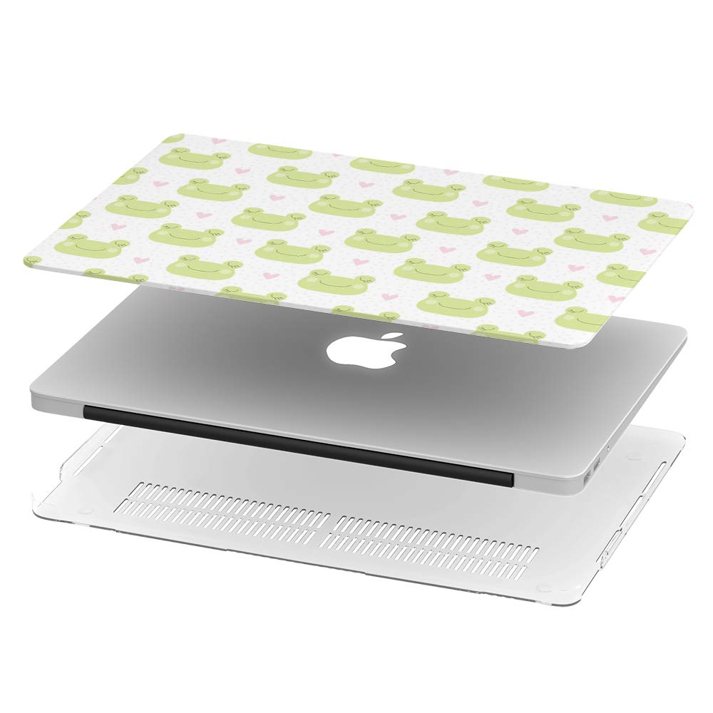 Hard Protective Case for MacBook Air 13 inch (Model A1369 & A1466 2010-2017) - Durable Full Body Cover with Frog Design - Perfect for School, Work & Travel Protection