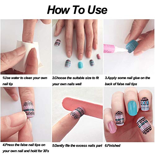 FASHION STORM® 12-Piece Natural French Short False Nails Kit - Acrylic Classic Fake Nails with 12 Glue Tabs, Full Cover Nail Art Decoration for Women - Perfect for Daily Wear, Parties, and Special Occasions (Natural Nude)