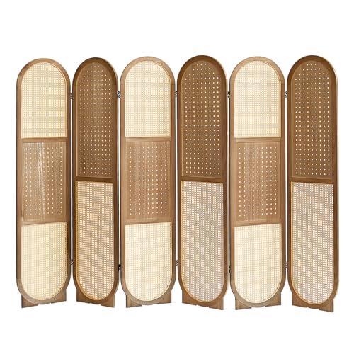 6 Panel Rattan-brown