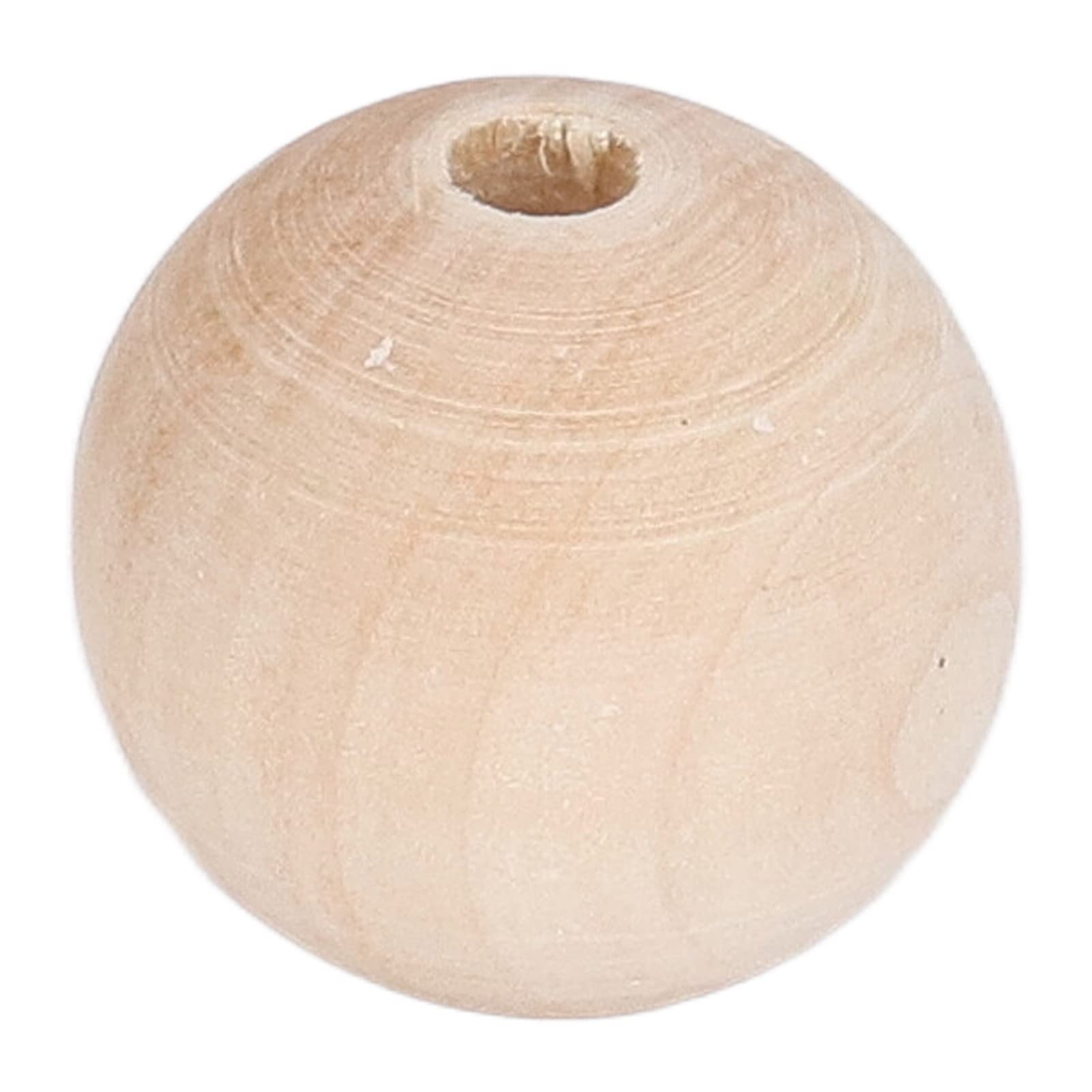 Natural Wood Beads for DIY Crafts - Smooth Glossy Surface, Easy to Paint, Highly Durable - Perfect for Jewelry Making, Home Decor & Scrapbooking Projects