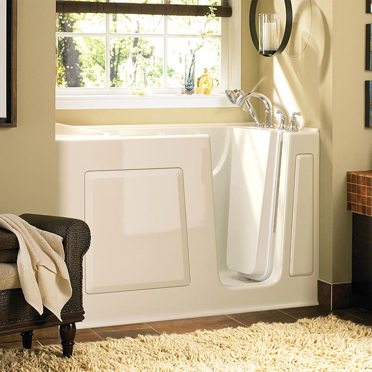 30W x 60L 3060 Series Gelcoat Walk-In Air Spa Bathtub with Right Hand Drain & Faucet - Perfect for Home Relaxation and Hydrotherapy