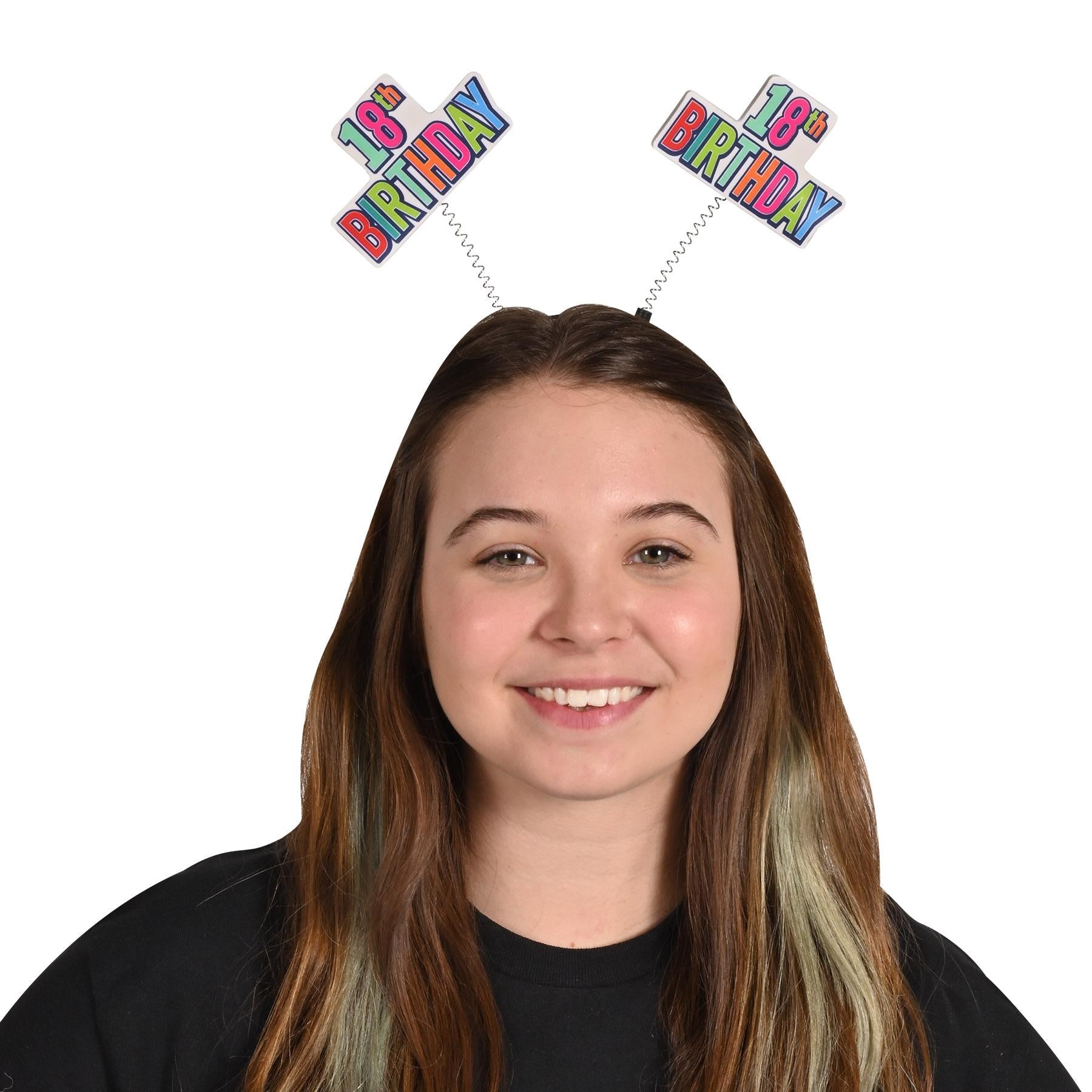 12 Pack Beistle 18th Birthday Boppers - Multi Color Party Hats for 18th Birthday Celebrations, Graduation Parties & Special Occasions