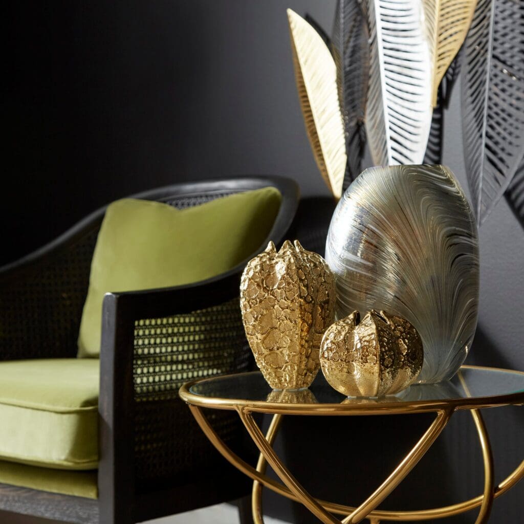 Cyan Design 10800 Pores Small Gold Vase - Elegant Home Decor for Living Room, Dining Table & Wedding Centerpieces