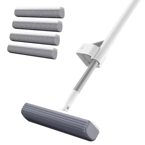 Mop, With 4 Sponge Heads