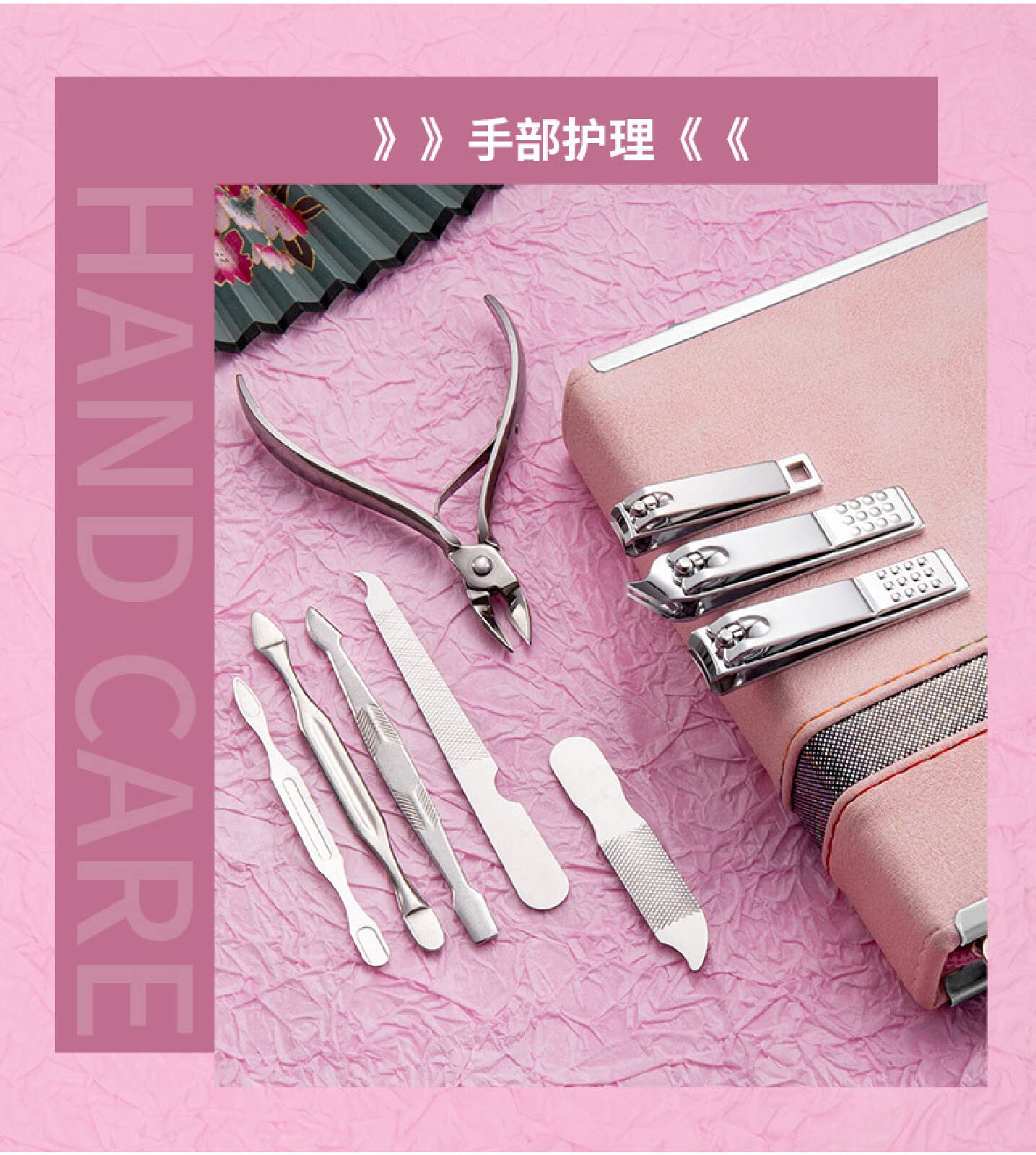 Professional 26-Piece Manicure & Pedicure Set - Nail Clippers, Dead Skin Pliers, Pedicure Knife, Acne Needle with Zipper Bag - Perfect for Home Salon, Travel & DIY Nail Care