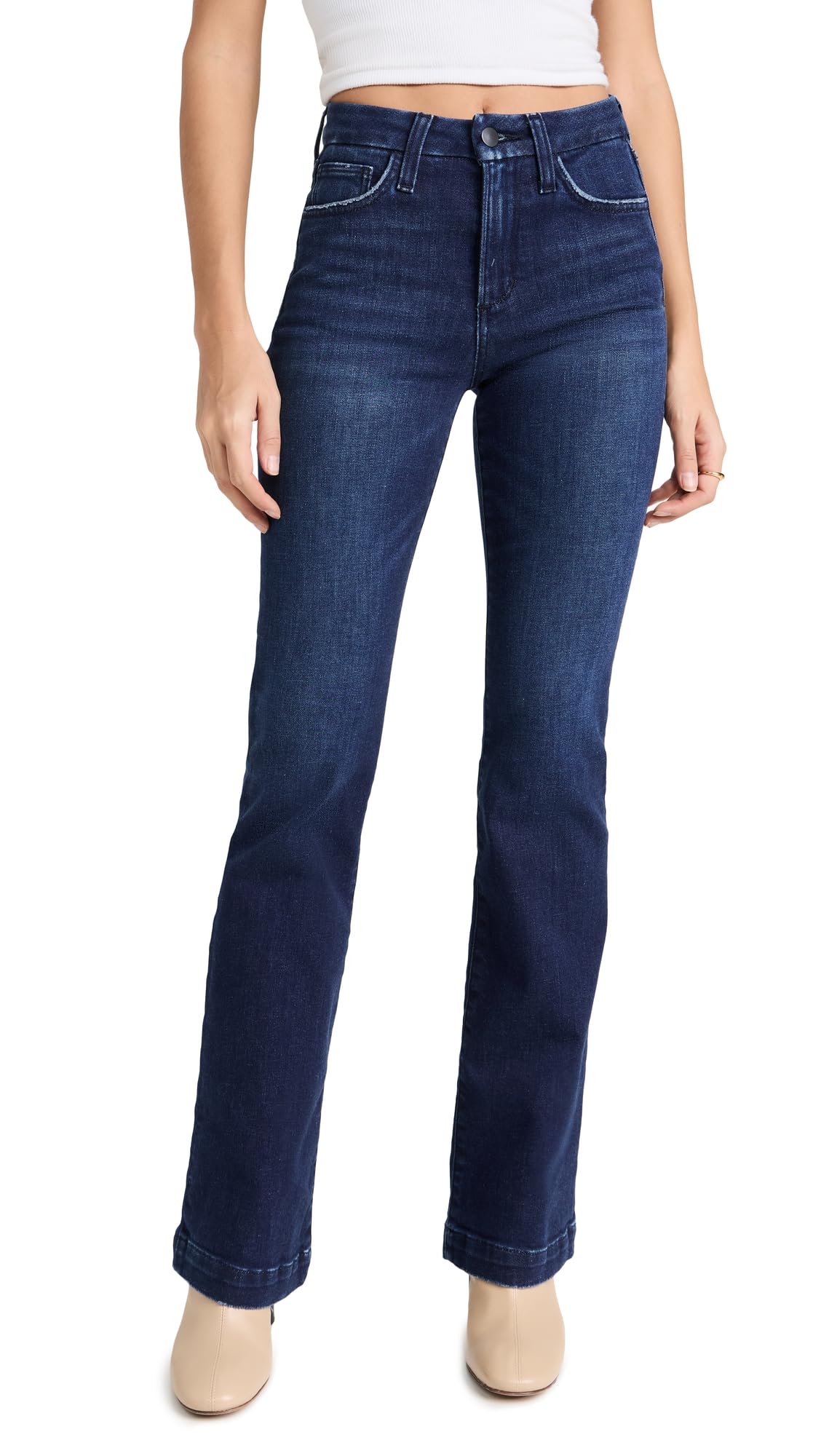 Joe's Jeans Women's Hi Honey Bootcut Jeans with Trouser Hem - Stylish & Comfortable Denim Pants for Casual Wear & Office Outfits