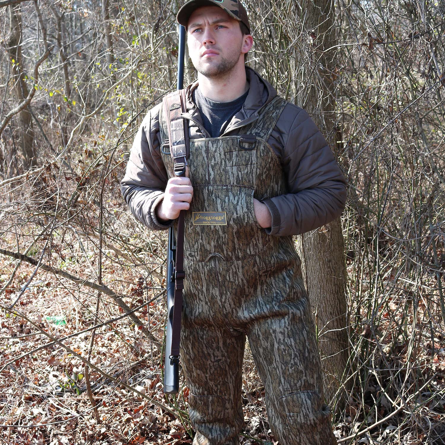 FROGG TOGGS Amphib Neoprene Bootfoot Camo Chest Waders for Men - Waterproof Hunting Waders Size 7 - Ideal for Duck Hunting, Fishing & Outdoor Adventures