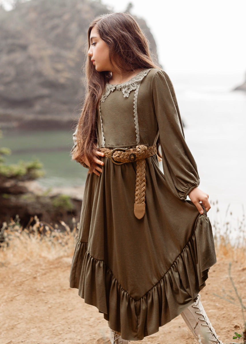 Stylish Tatum Olive Green Dress for Women - Perfect for Casual Outings, Dates & Summer Events