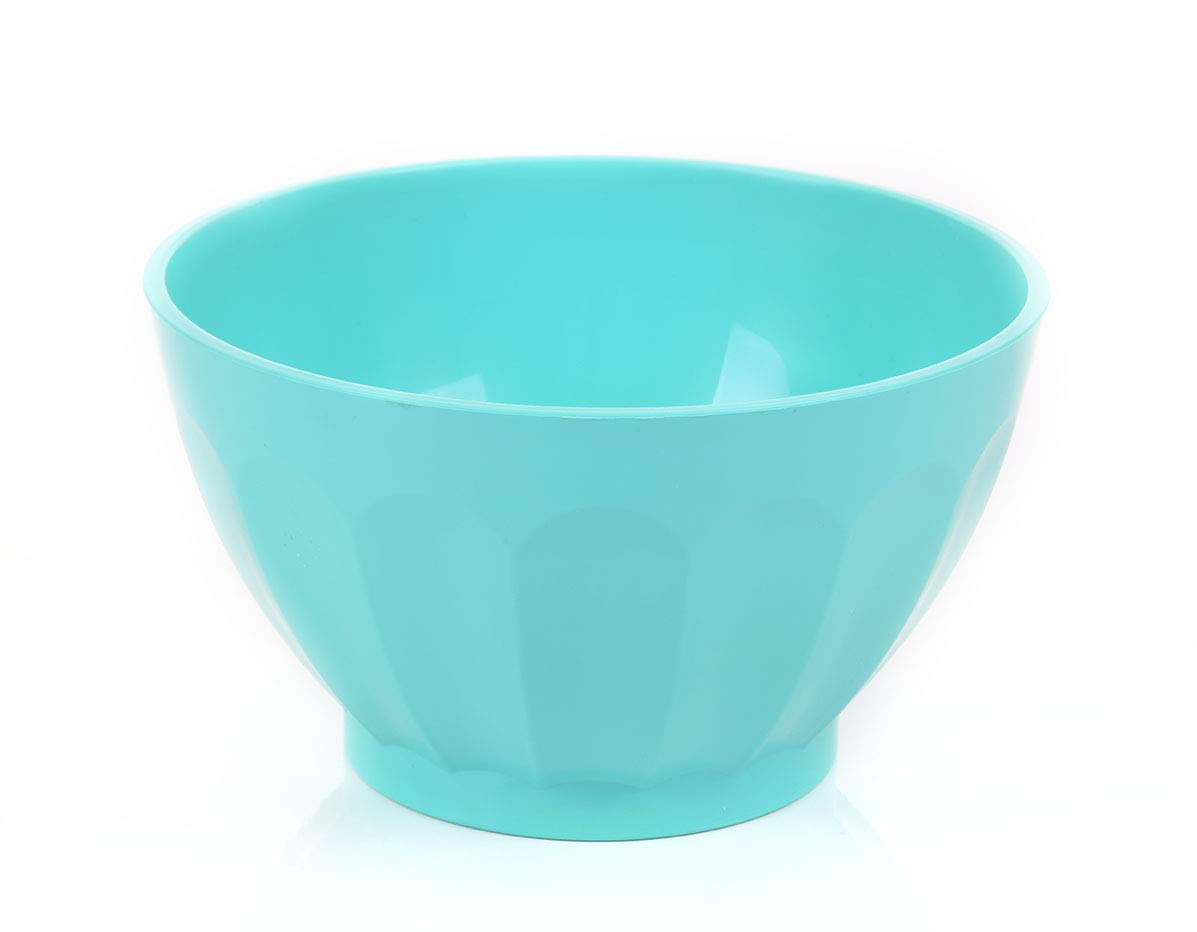 Mintra Unbreakable Plastic Bowls 4-Pack (1.8L Large, Teal) - BPA-Free Shatterproof Serving Bowls for Salad, Snacks, Cereal, Fruit, Popcorn & Soup - Perfect for Parties, Picnics, Camping & Family Dinners