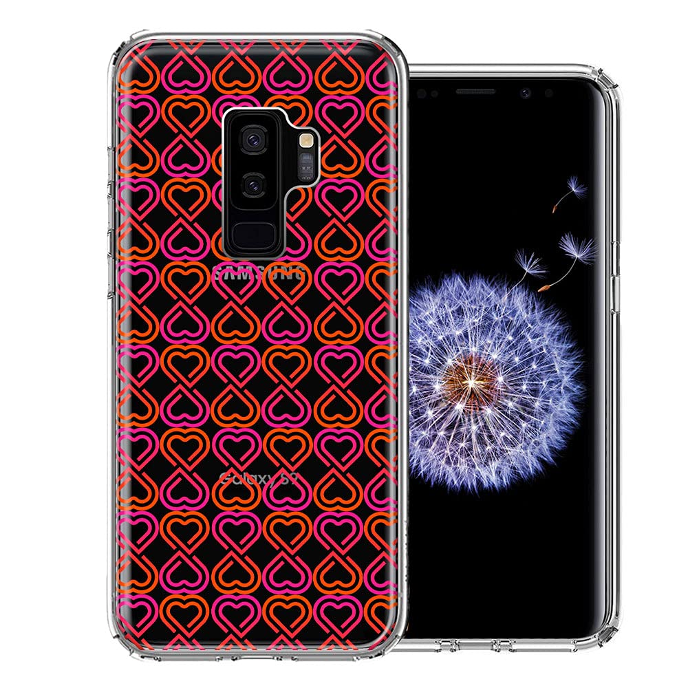 Samsung Galaxy S9 Plus Phone Case - Infinity Hearts Design Double Layer Protective Cover for Shockproof & Scratch Resistance | Perfect for Daily Use, Travel & Outdoor Activities
