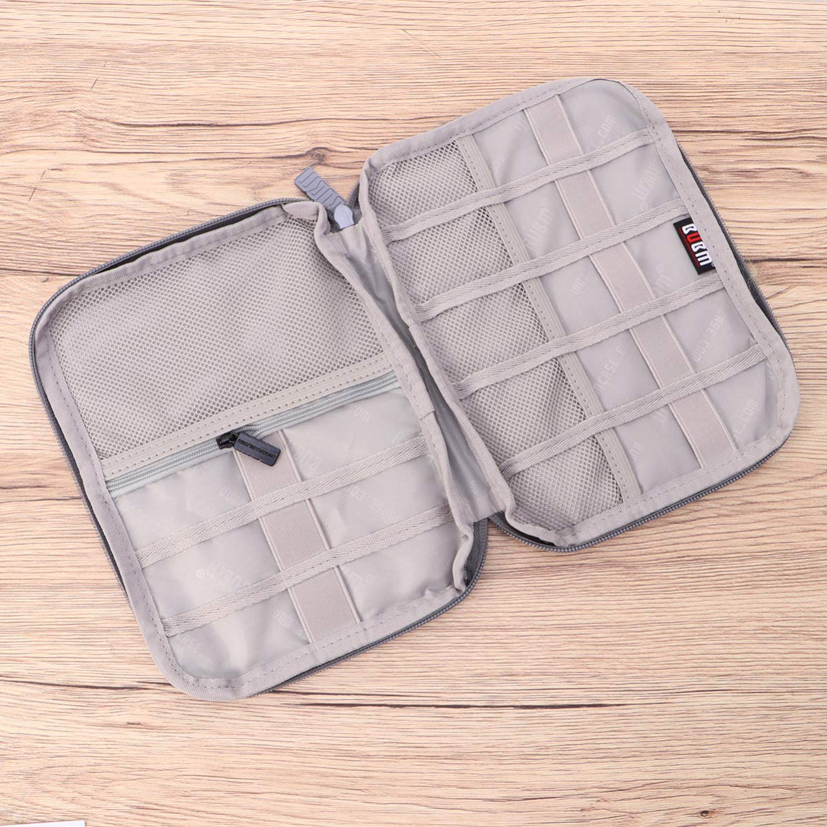 UKCOCO Waterproof Nylon Watch Band Storage Bag - Portable Organizer Pouch Case for Smartwatch Accessories (Grey) | Perfect for Travel, Gym & Home Watch Band Organization